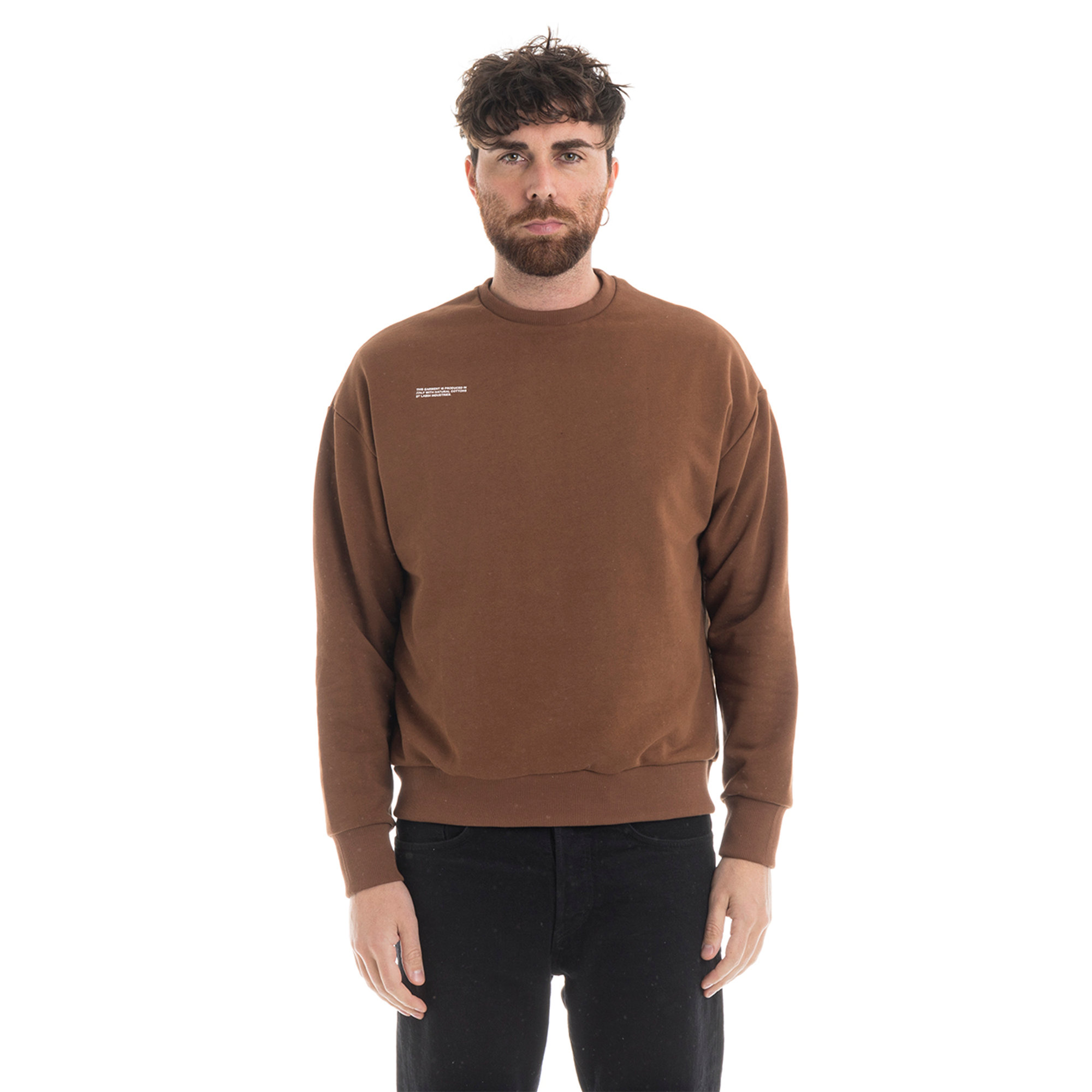 Felpa LAB84 unisex cammello LAB84 vista0