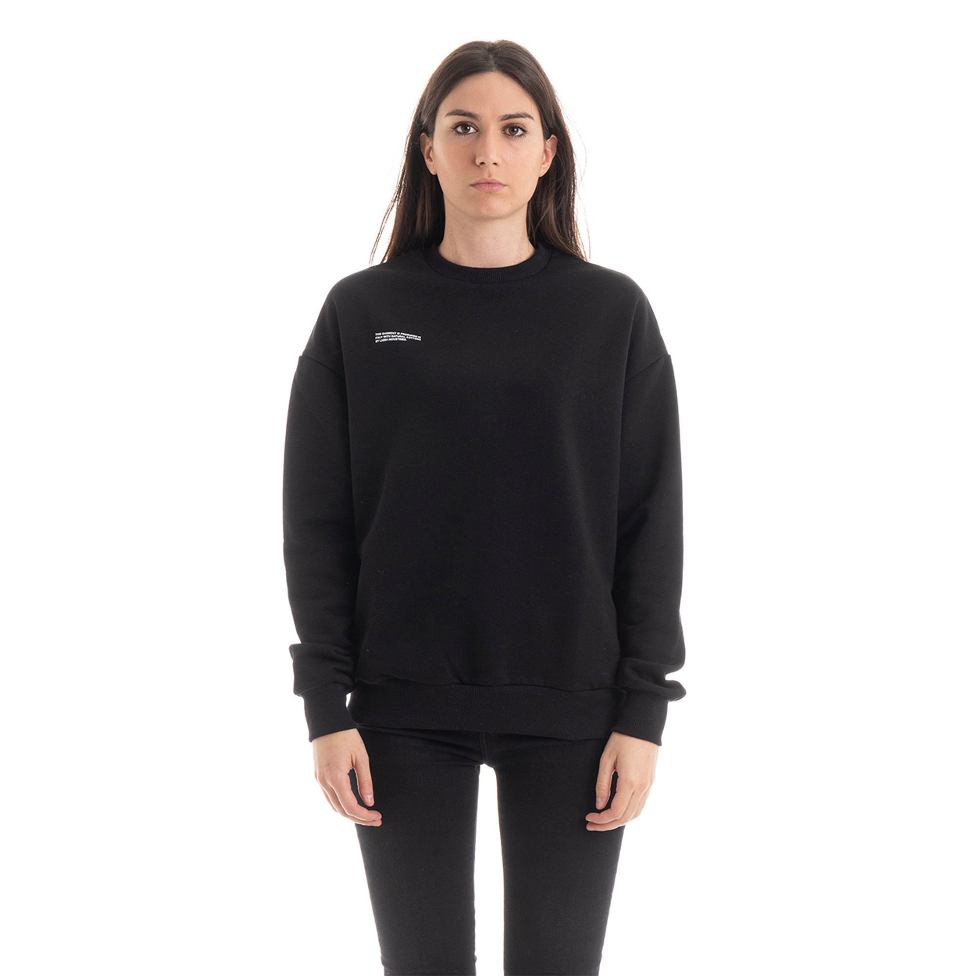 Felpa LAB84 unisex nera LAB84 vista1