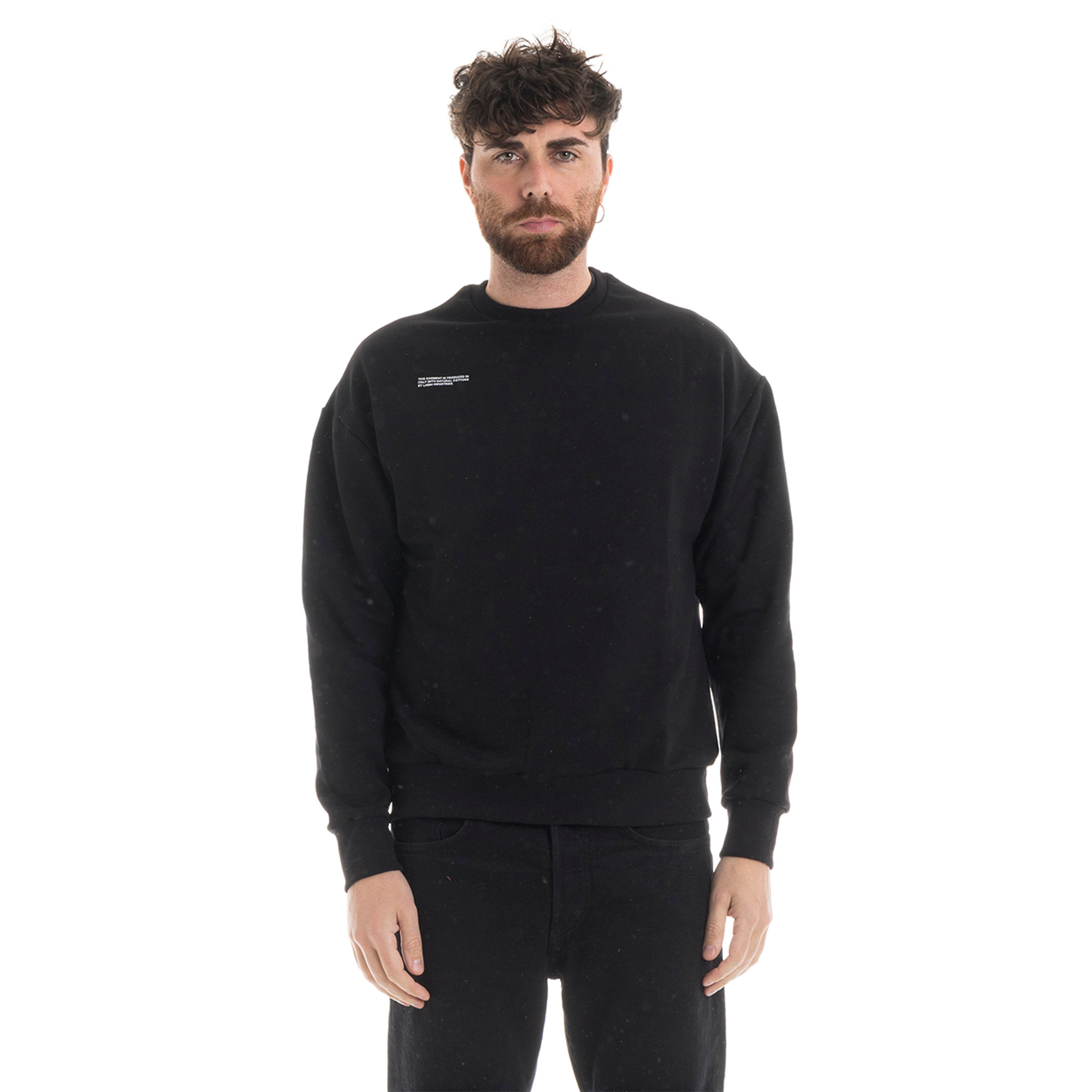 Felpa LAB84 unisex nera LAB84 vista0
