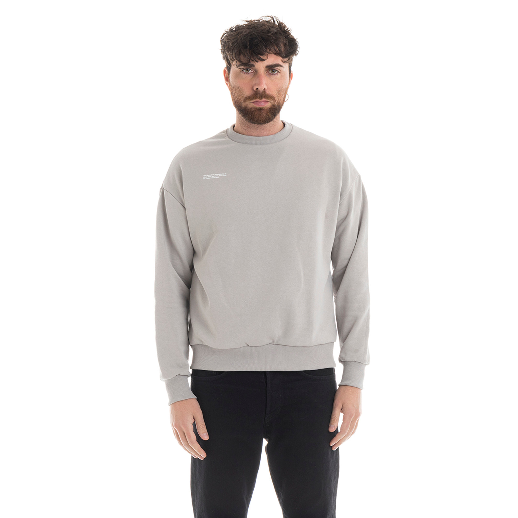 Felpa LAB84 unisex pietra LAB84 vista1