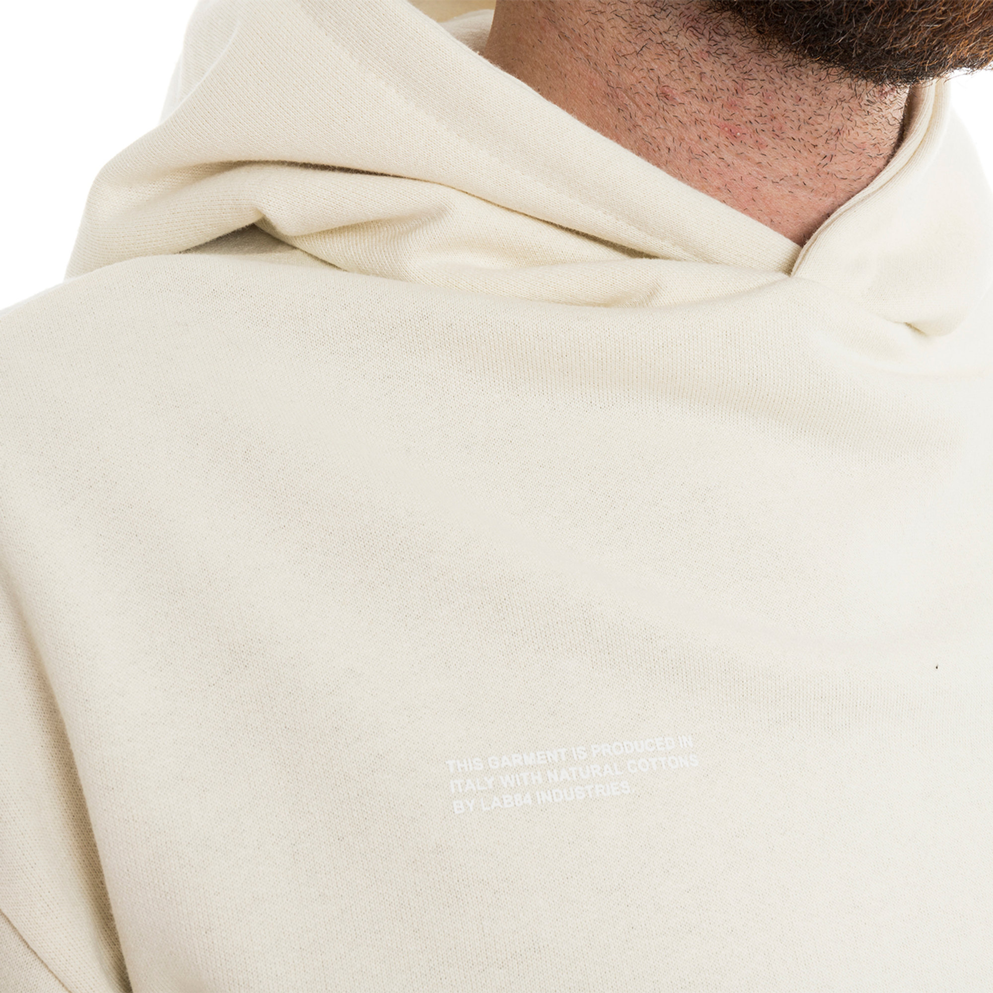 Felpa con cappuccio LAB84 unisex sabbia LAB84 vista5
