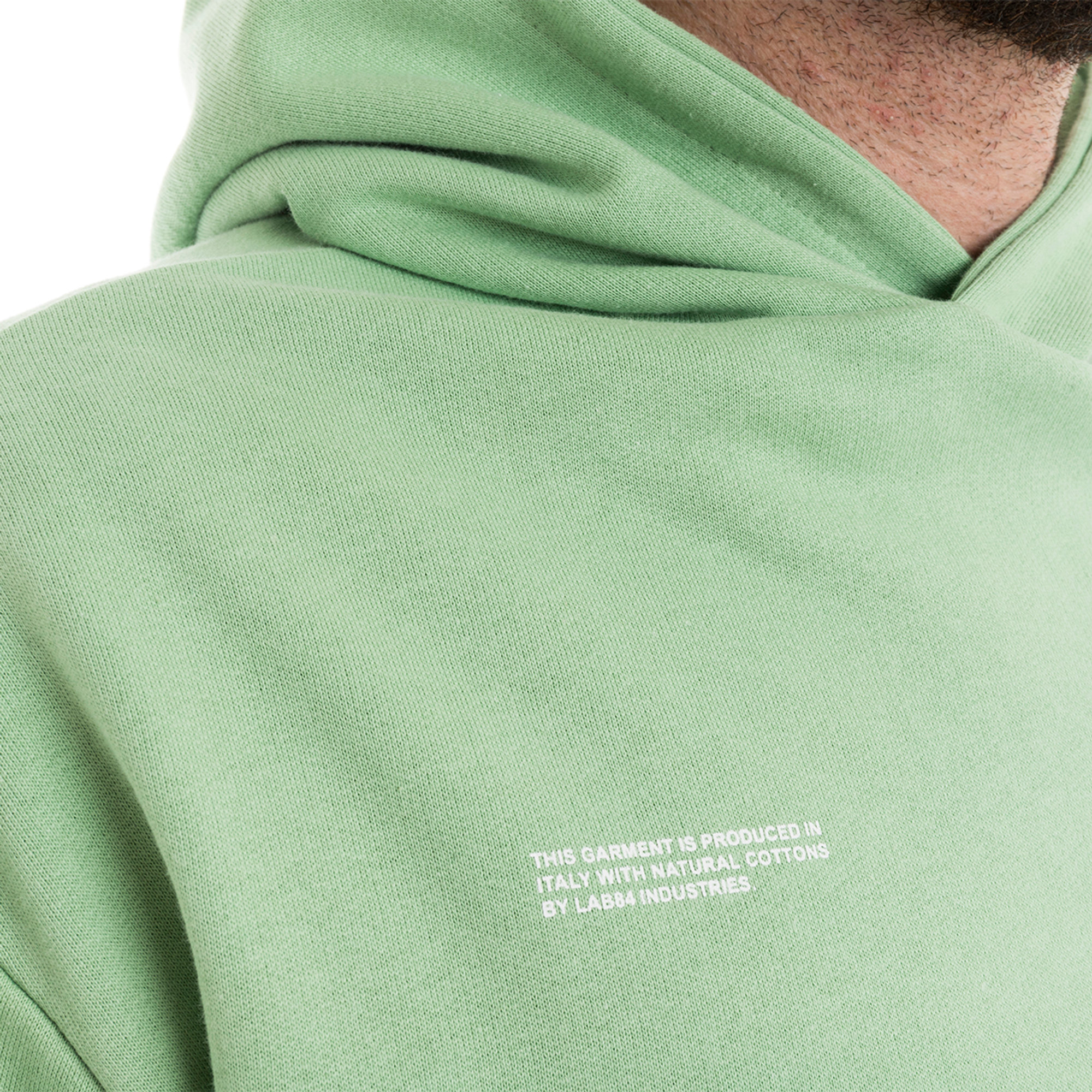 Felpa con cappuccio LAB84 unisex salvia LAB84 vista5