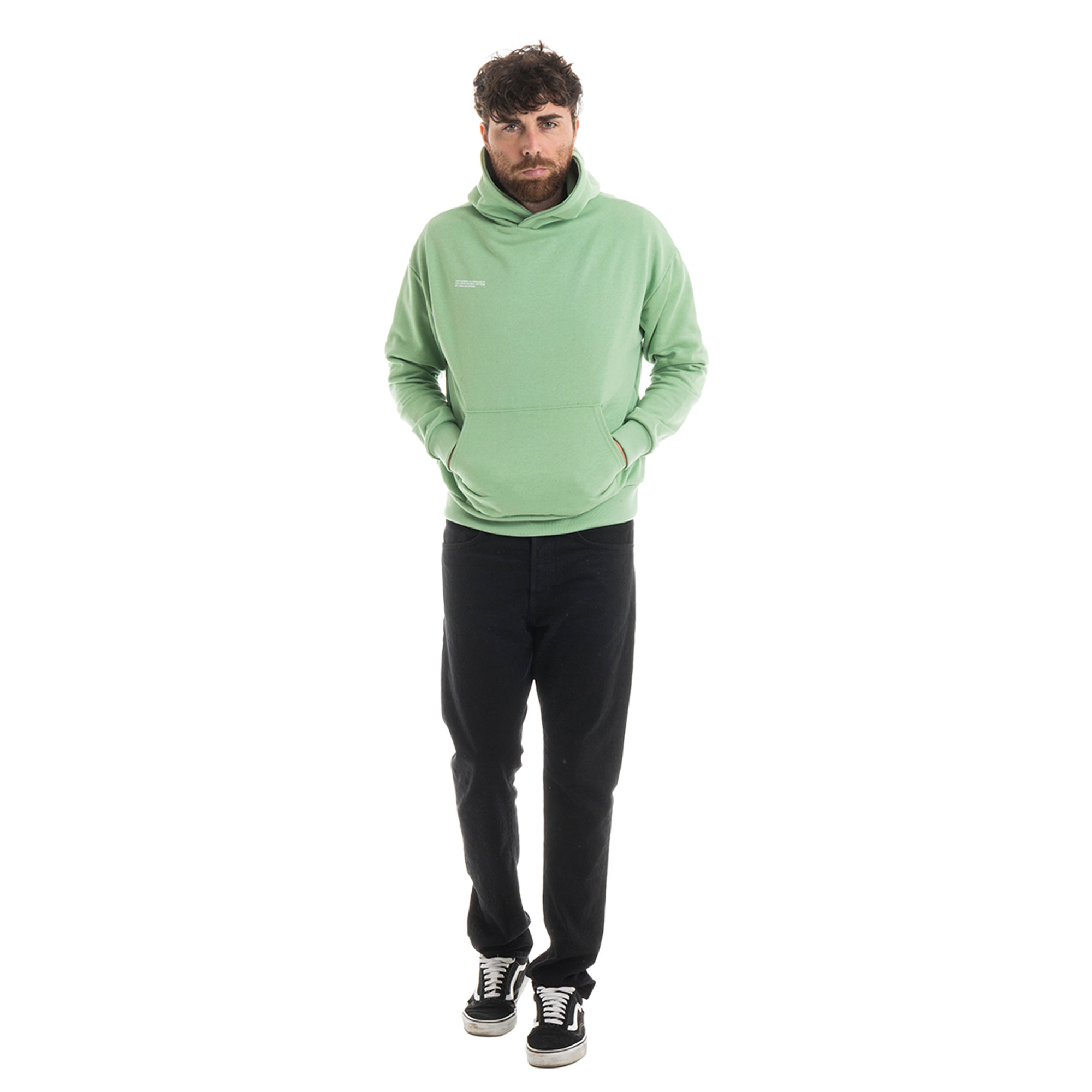 Felpa con cappuccio LAB84 unisex salvia LAB84 vista6