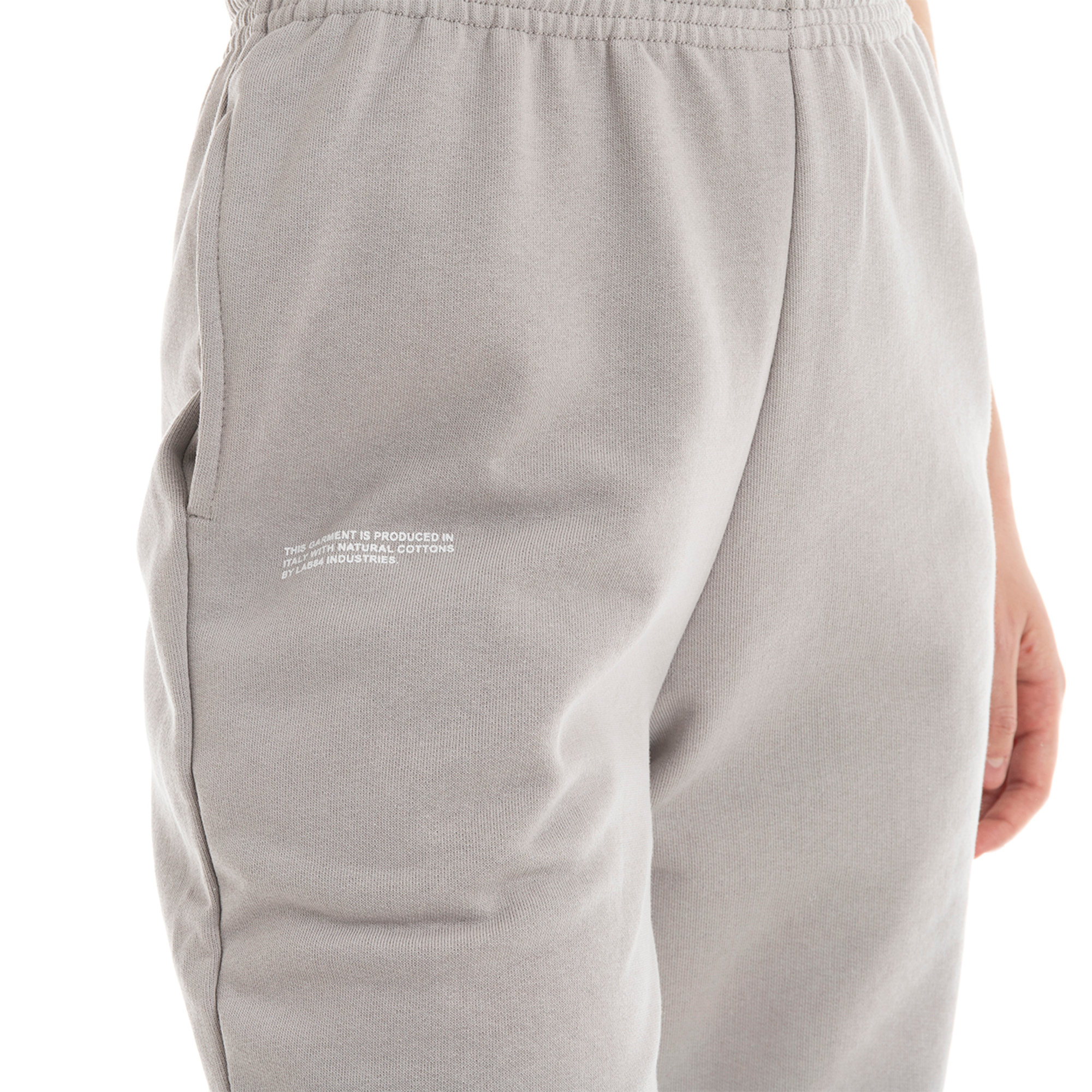 Pantaloni LAB84 in felpa pietra LAB84 vista2