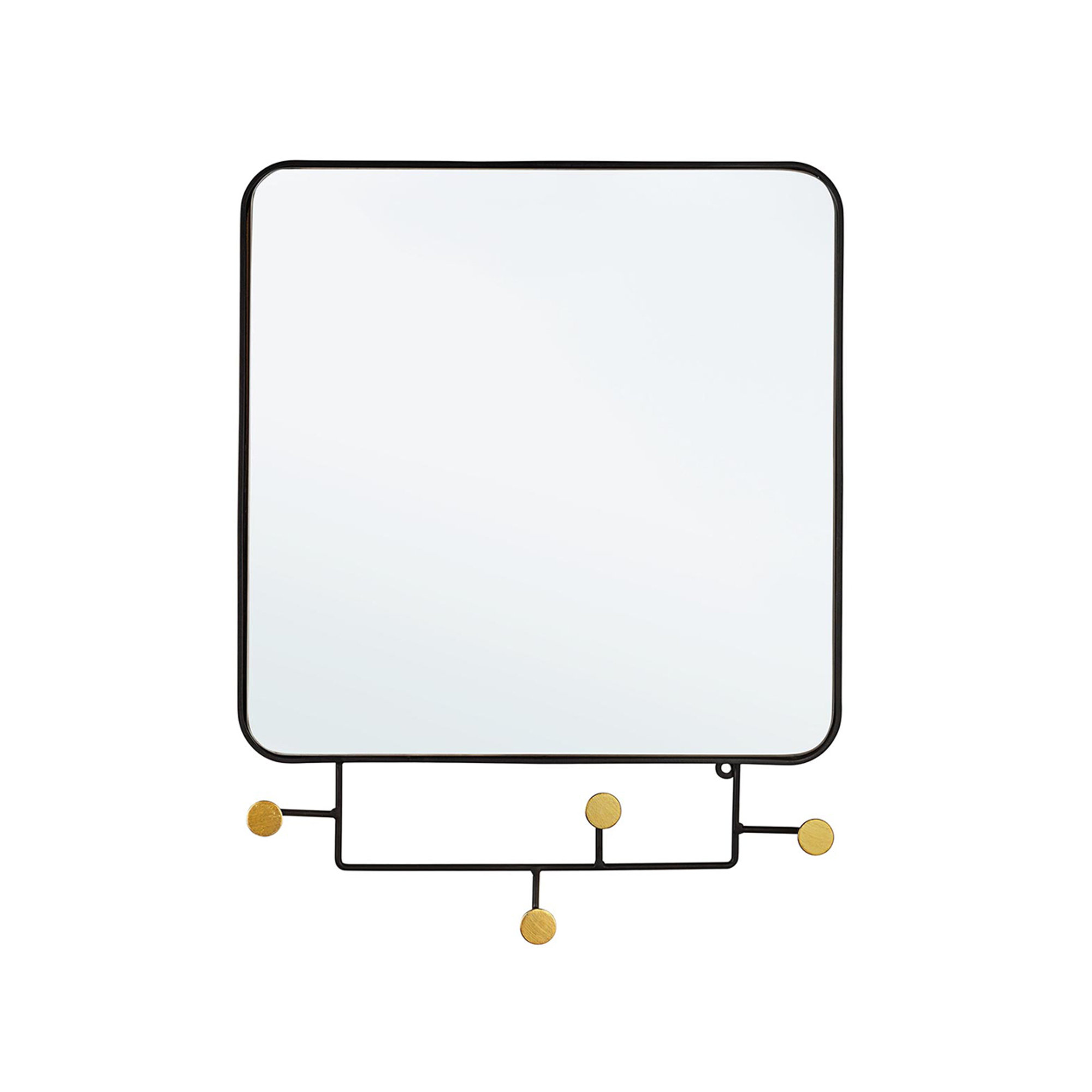 Specchio con appendino Korbit t19 Tendenza black vista0