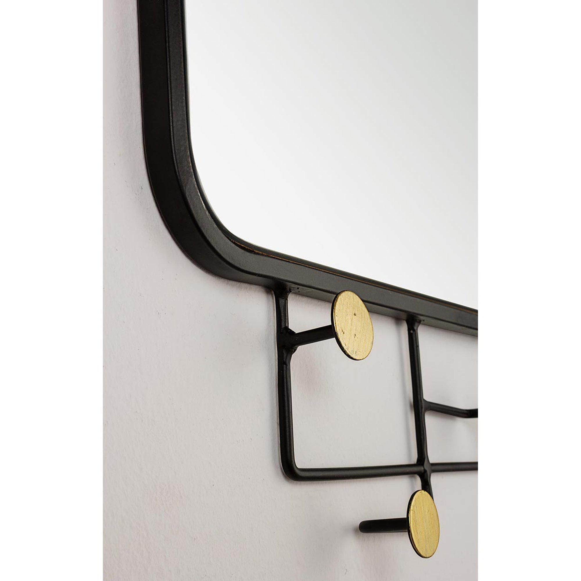 Specchio con appendino Korbit t15 Tendenza black vista3