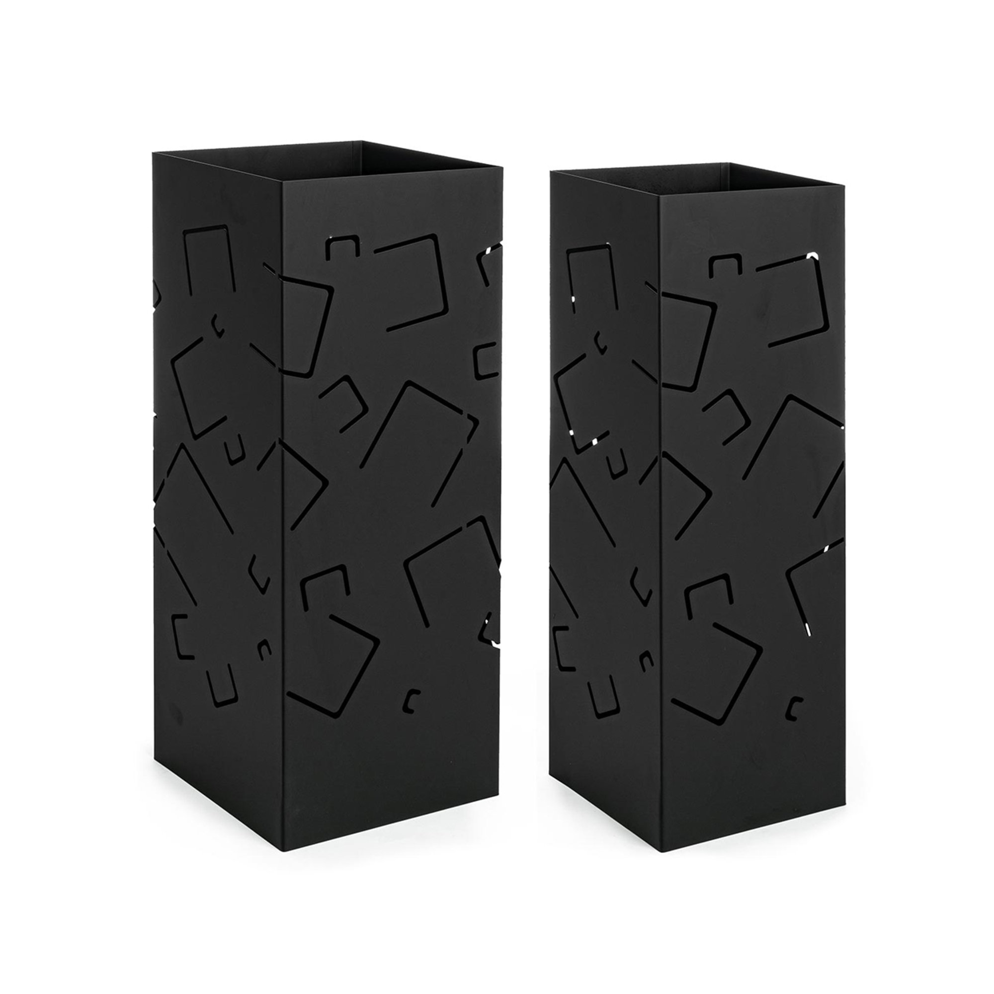 Set da 2 portaombrello Drizzle nero z04 Tendenza black vista0