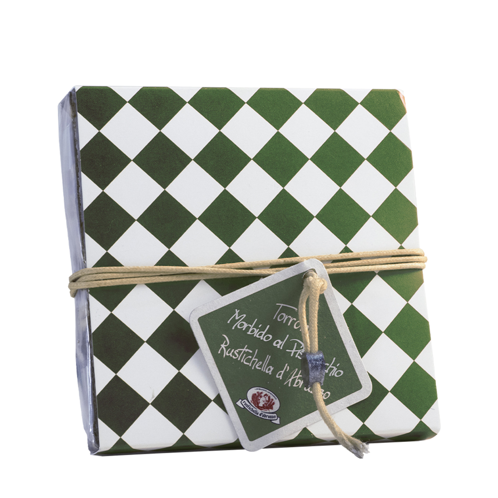 Panettone Artigianale 1 kg - Torrone Bianco al pistacchio 200 gr Rustichella d'Abruzzo vista1