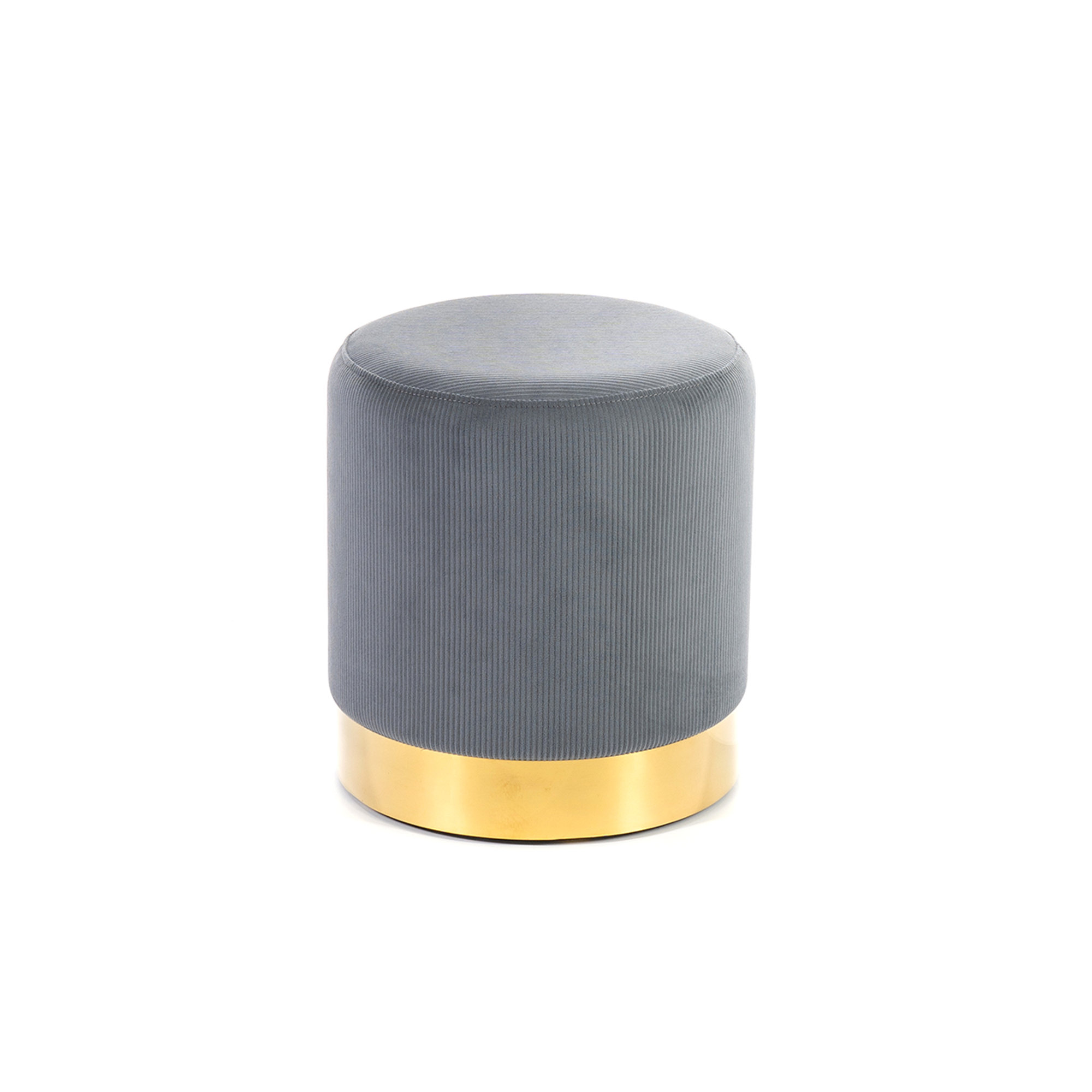 Pouf grigio/oro Stones Arredamenti vista0