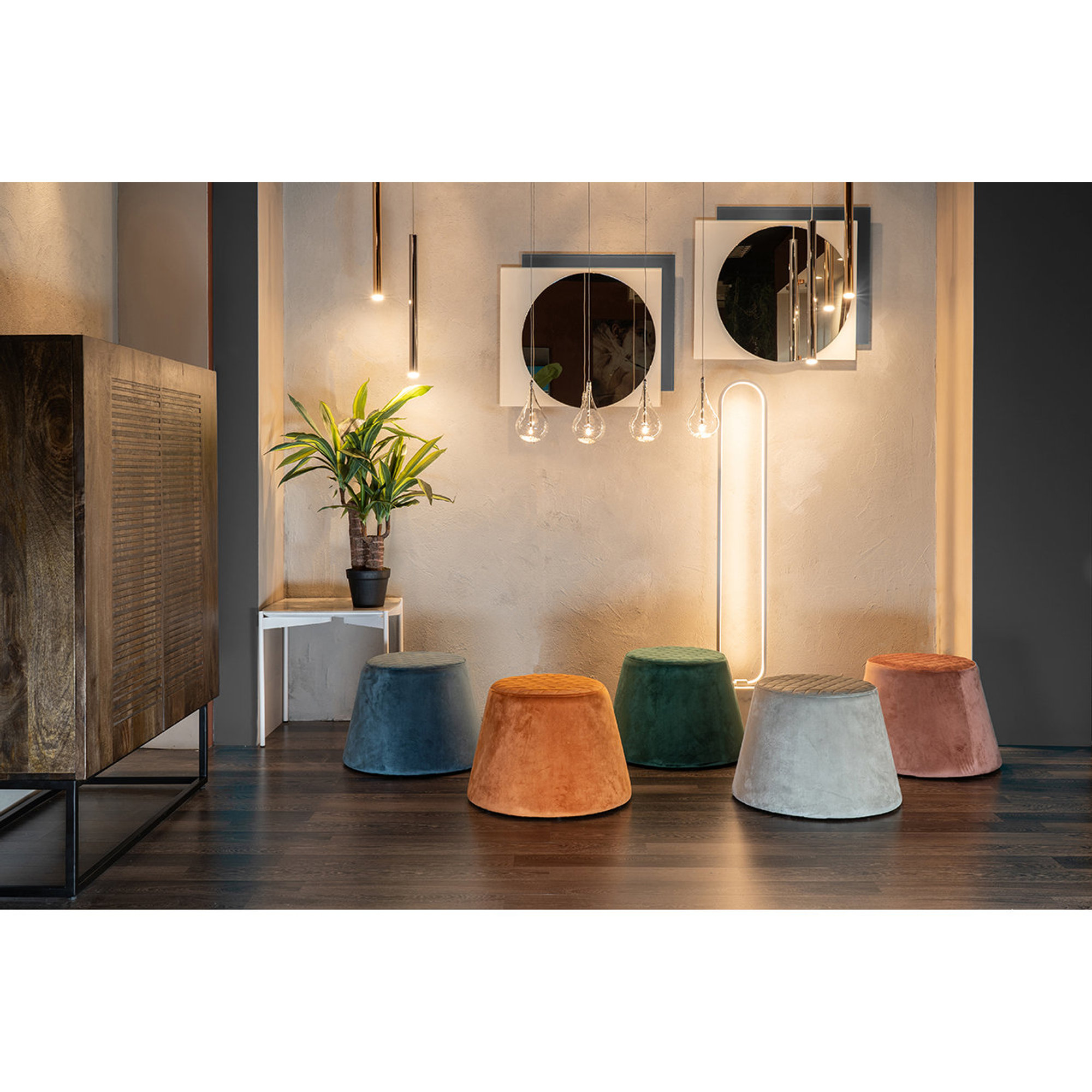 Pouf, arancione Stones Arredamenti vista4