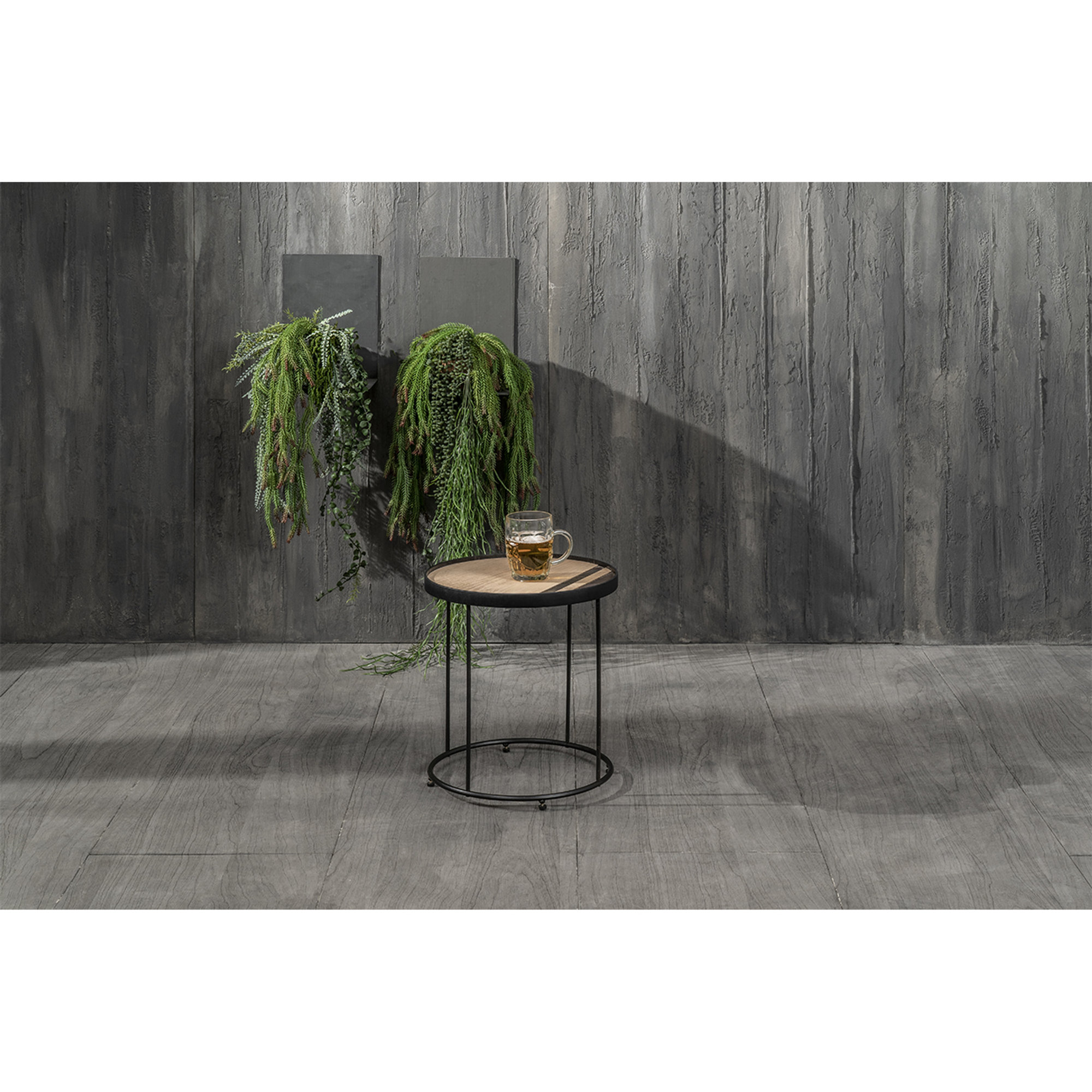 Tavolino (40 x 40 x 45h), marrone/nero Stones Arredamenti vista3