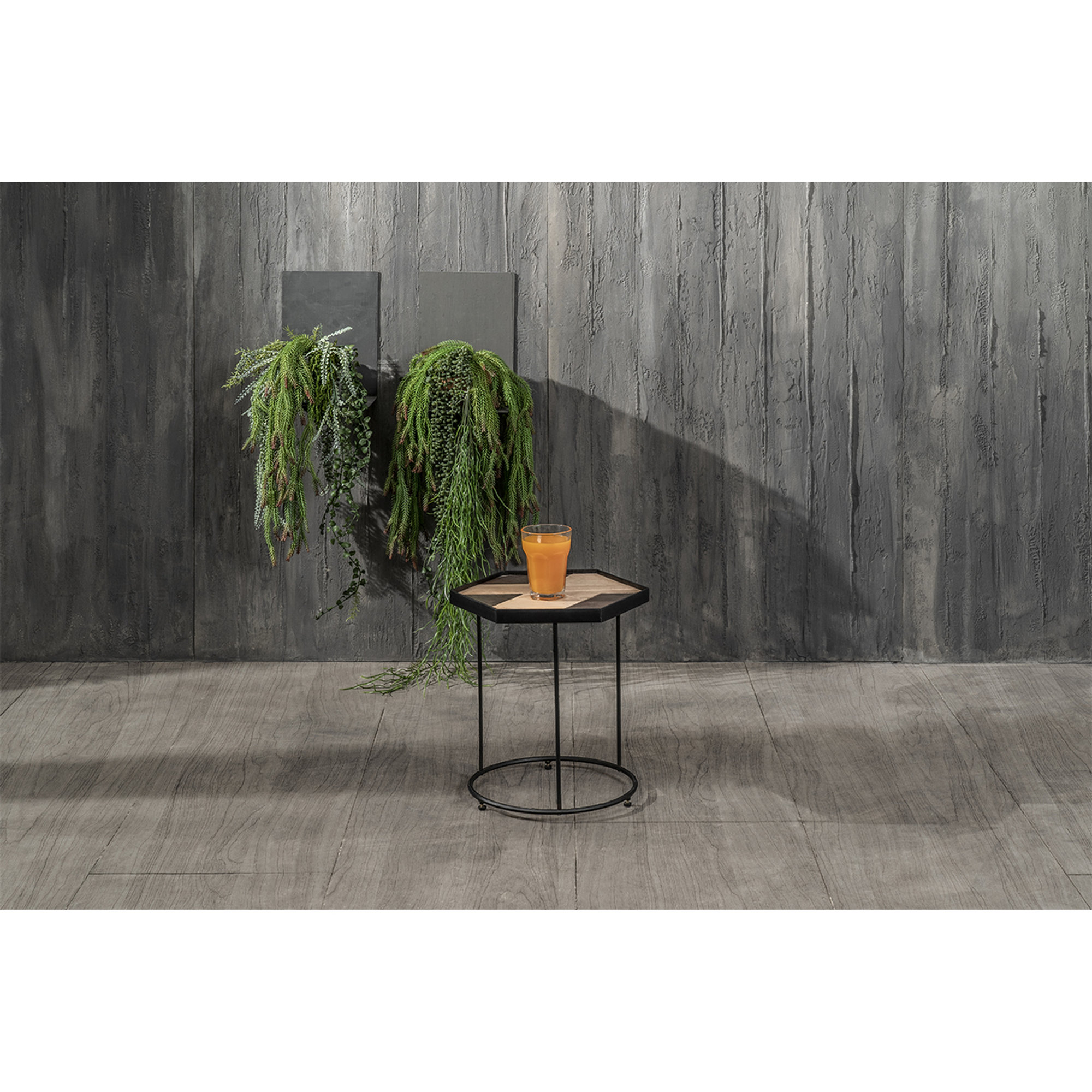 Tavolino (36 x 36 x 45h), marrone/nero Stones Arredamenti vista3