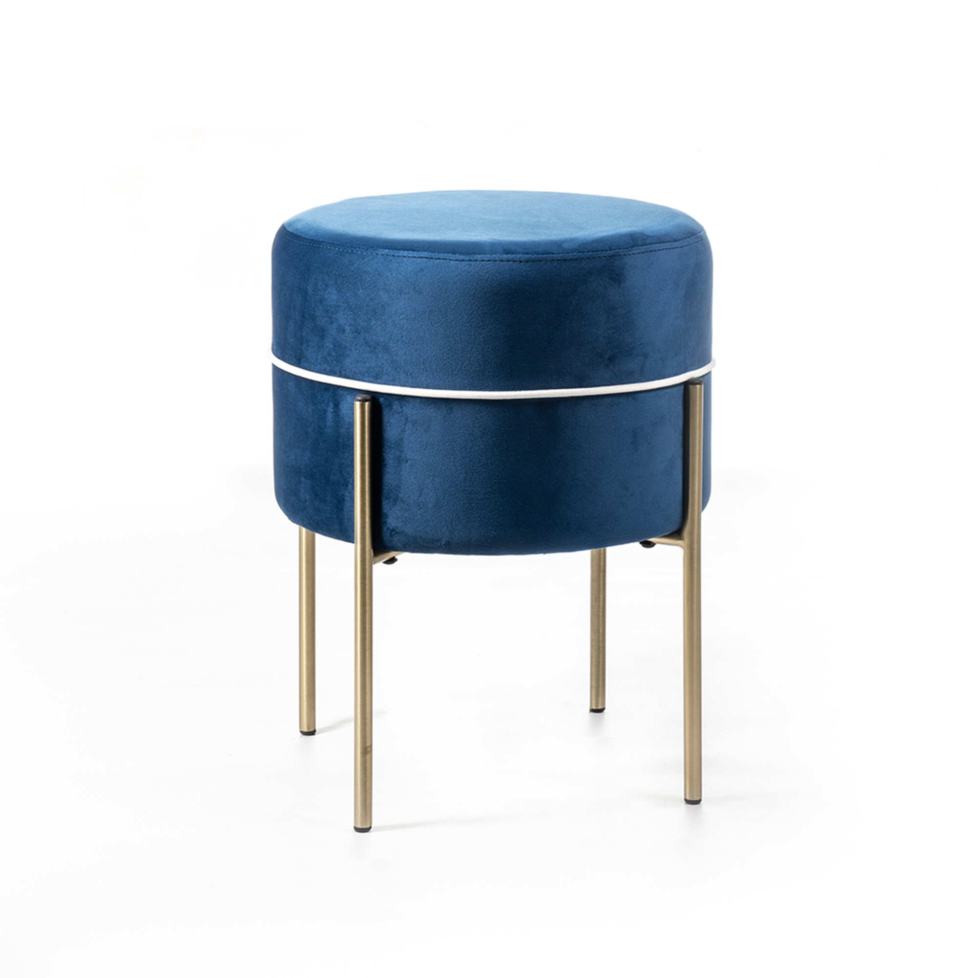 pouf, azzurro/oro Stones Arredamenti vista0