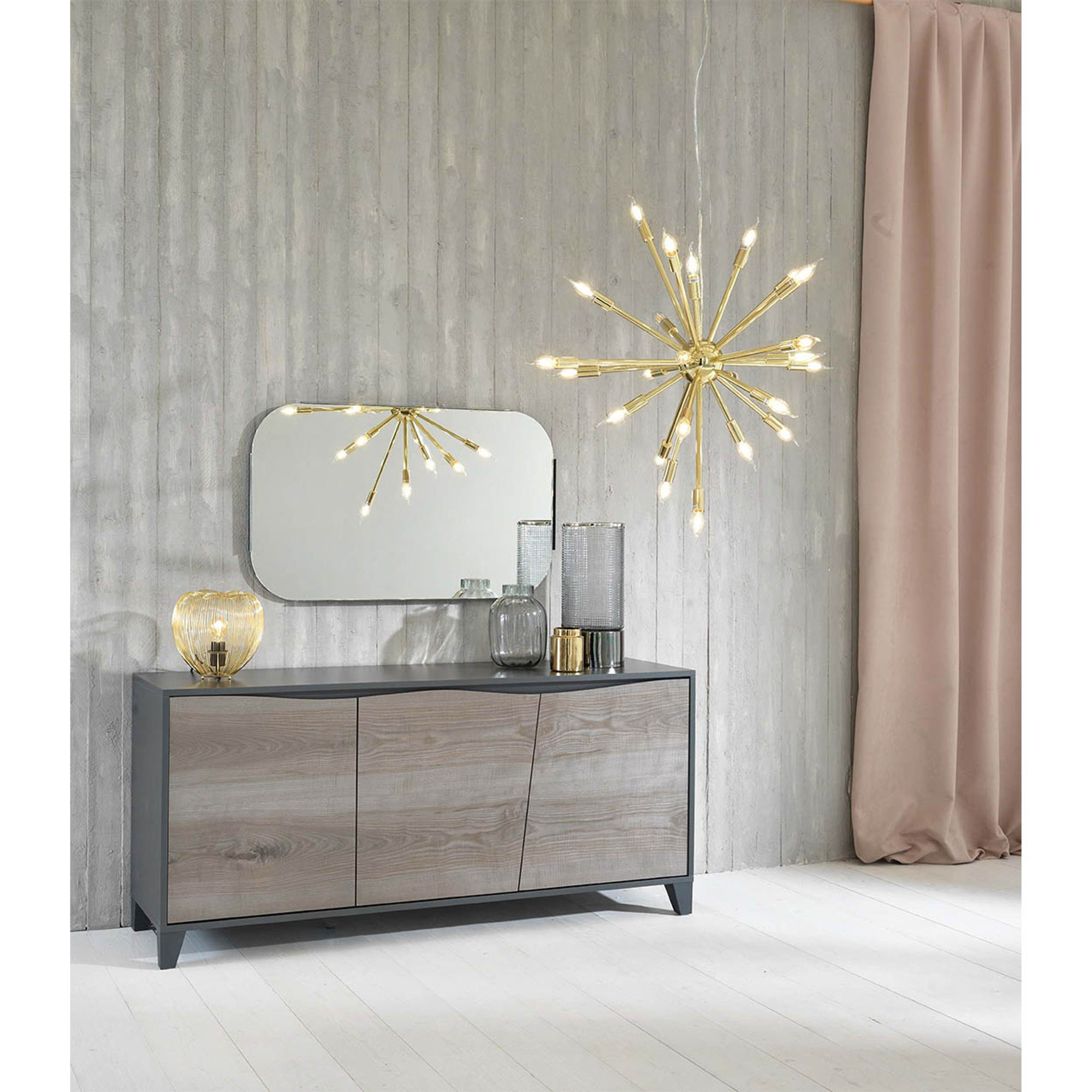 Camoscio Madia 3 (165 x 76 H cm), grigio Stones Arredamenti vista1