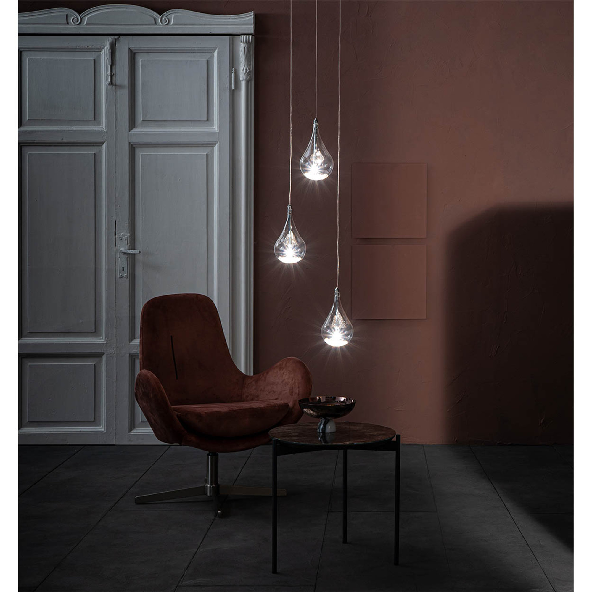 Lampada a sospensione, trasparente Stones Arredamenti vista2
