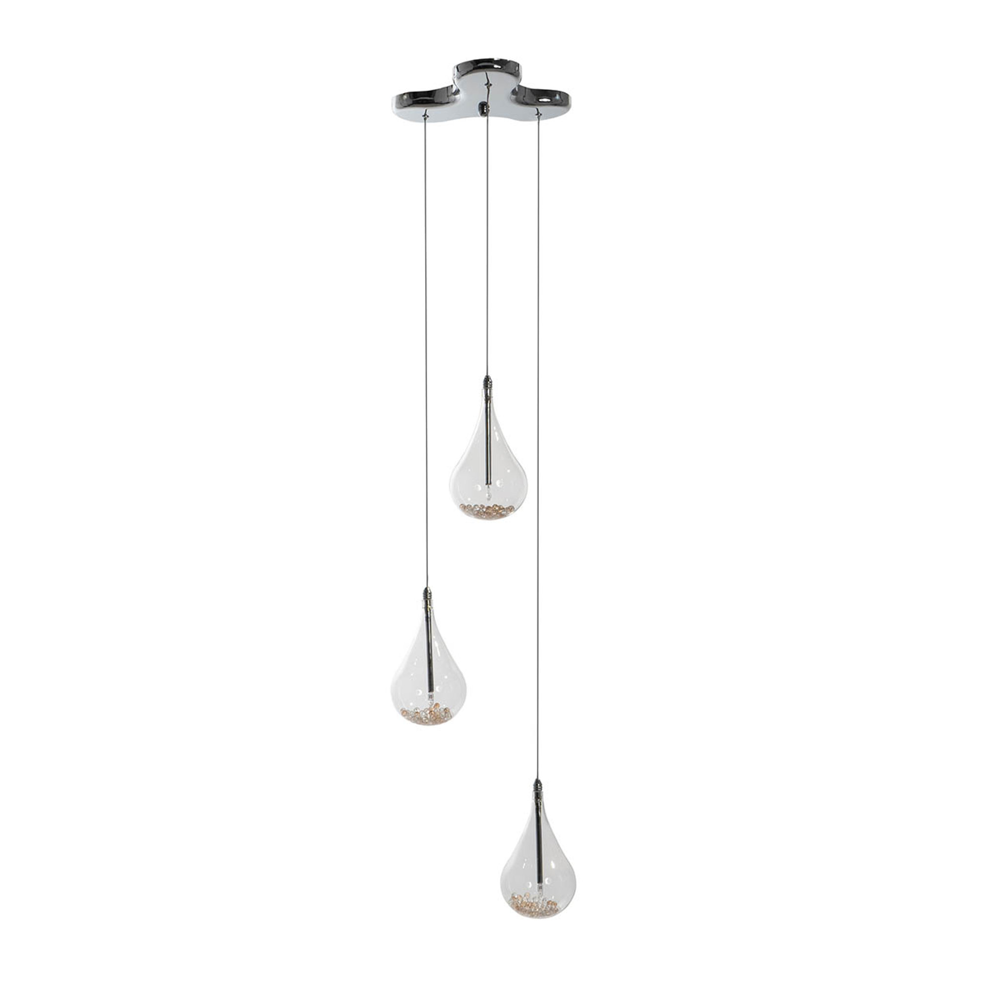 Lampada a sospensione, trasparente Stones Arredamenti vista0