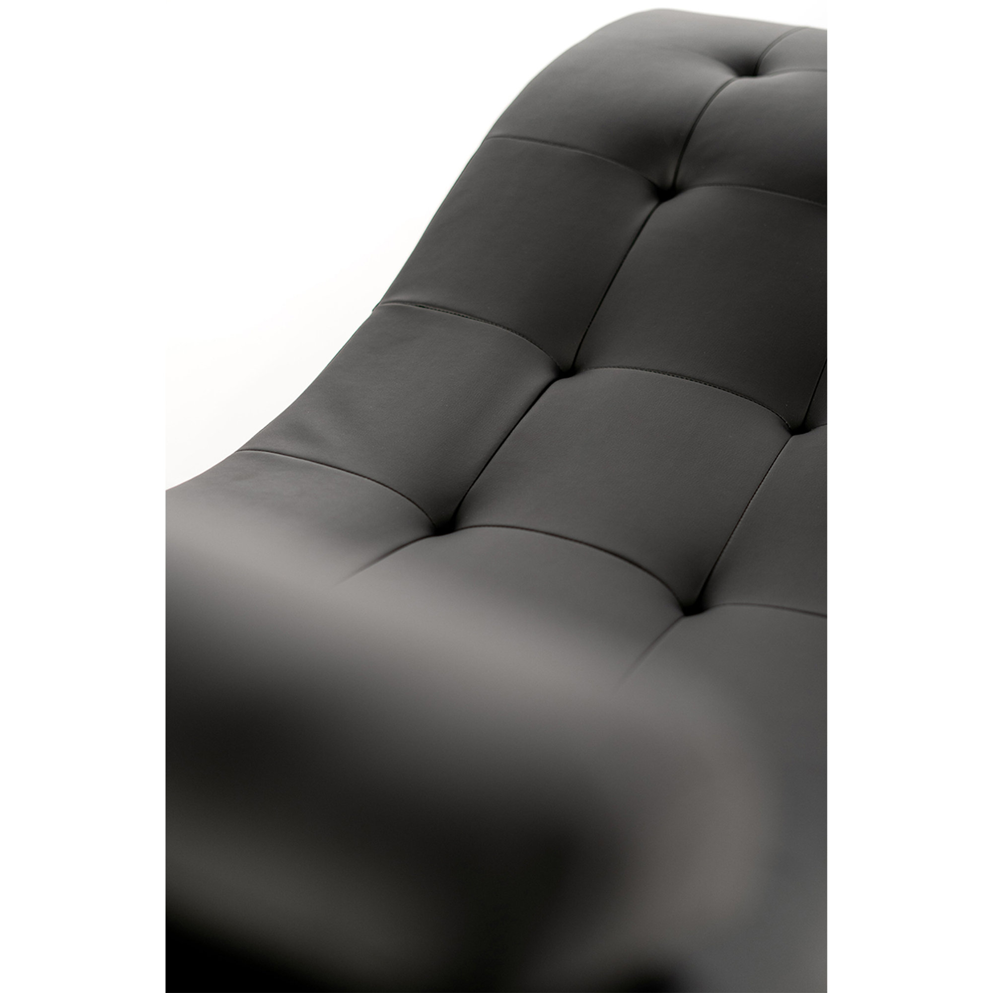 Chaise longue nero/cromato Stones Arredamenti vista5