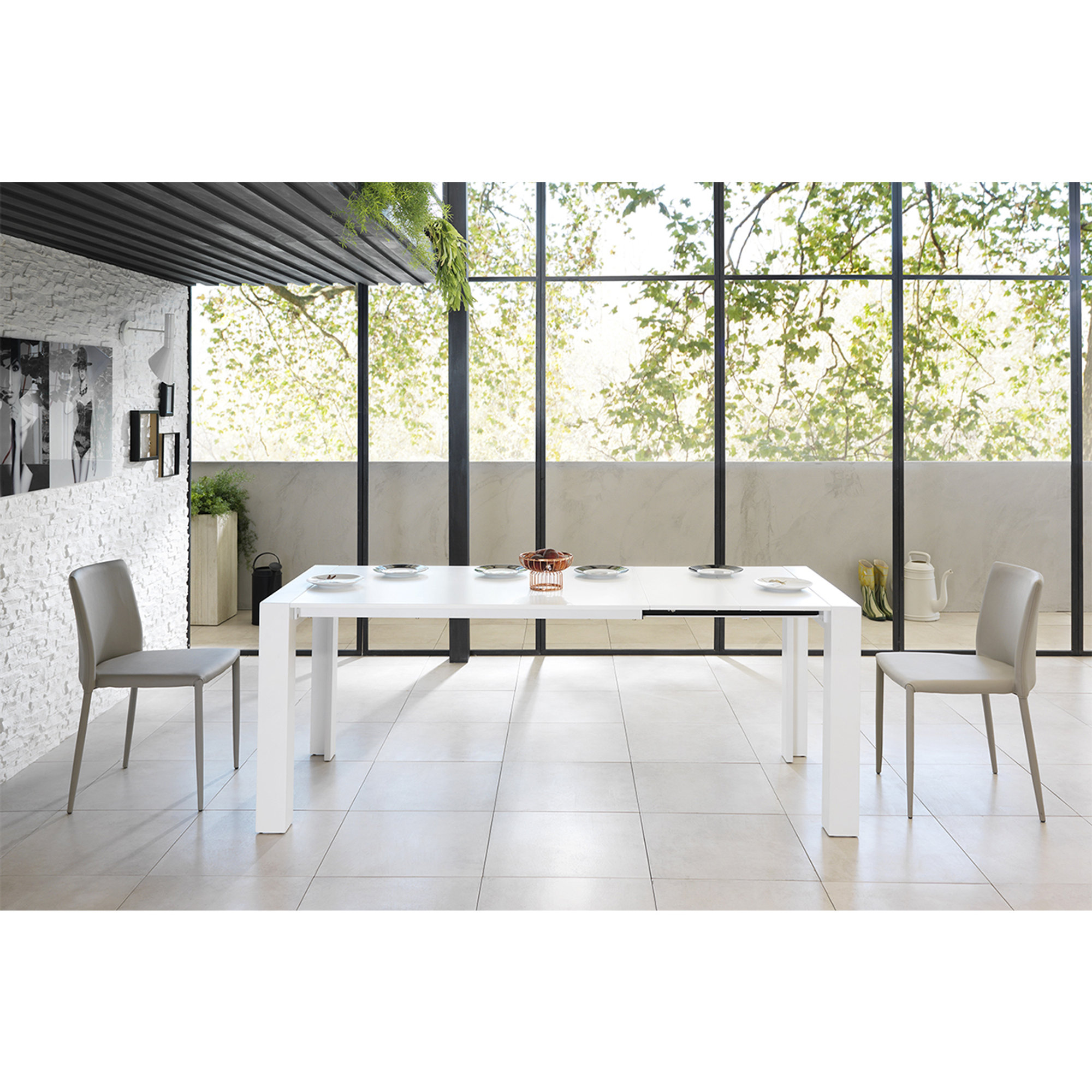Tavolo allungabile (140 (200) x 80 cm), bianco Stones Arredamenti vista1