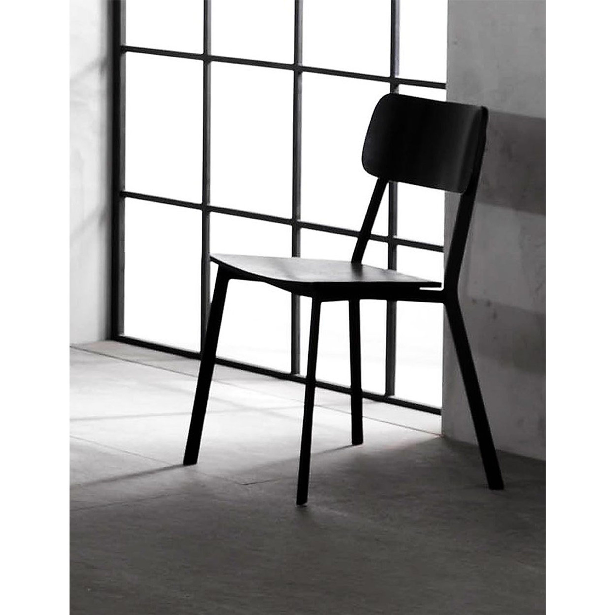 Set 4 sedie in legno laccato, nero Stones Arredamenti vista6