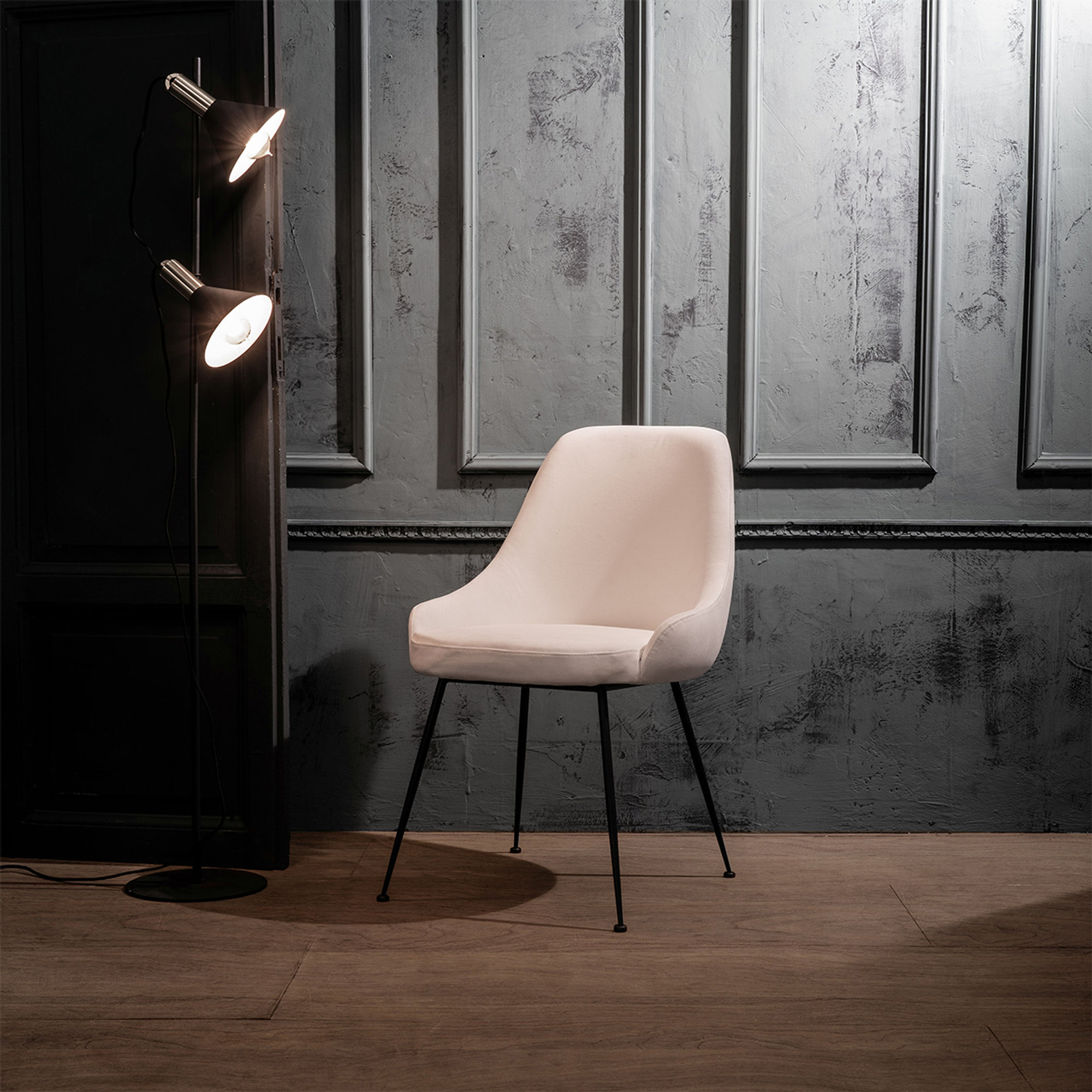 Sedia in microfibra, bianco Stones Arredamenti vista8