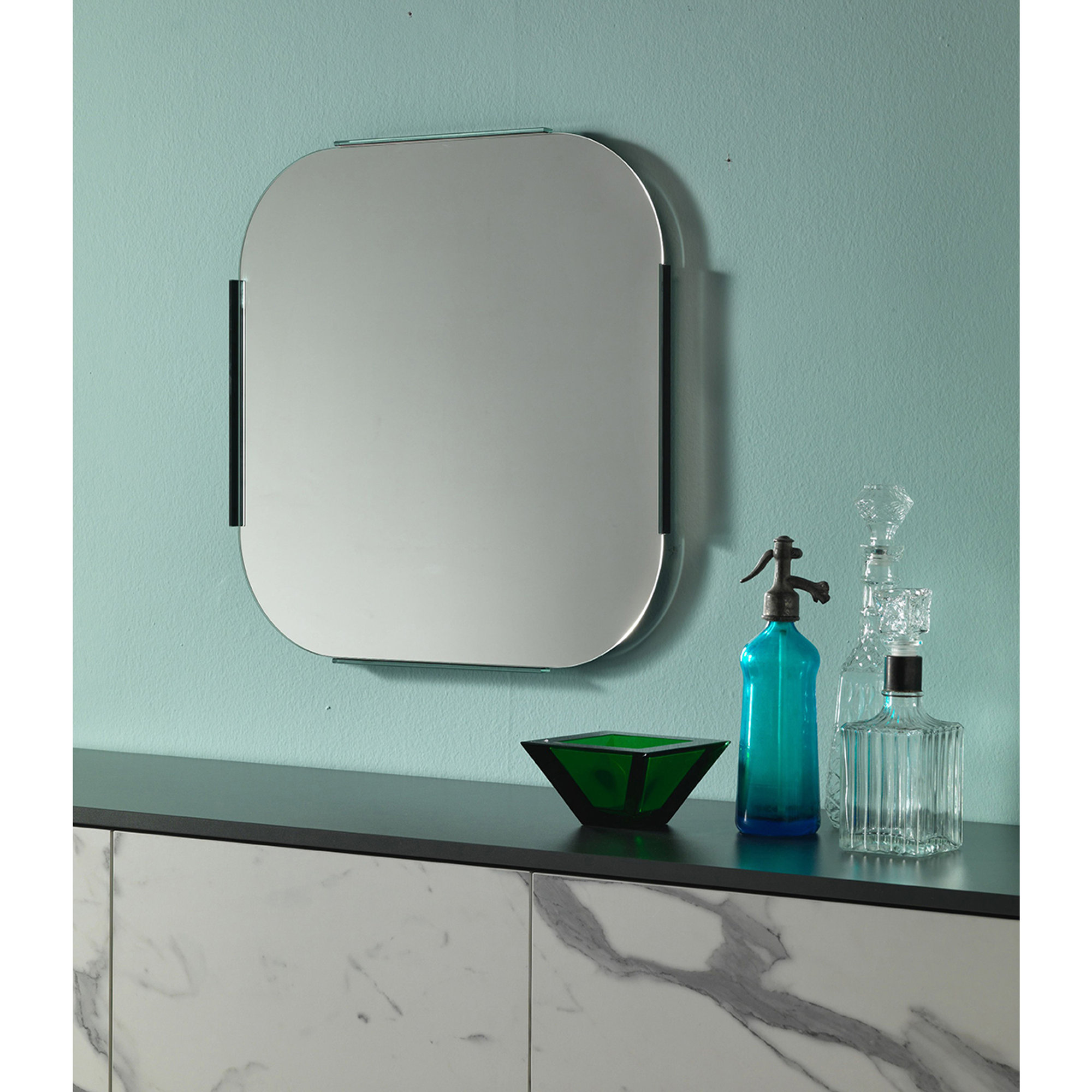 Specchio da parete (61 x 61 cm), trasparente Stones Arredamenti vista3