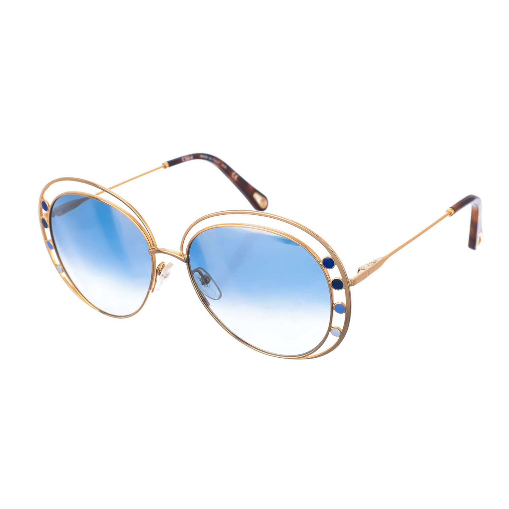 Occhiali da sole Chloé Delilah Gold-Havana Chloé vista0