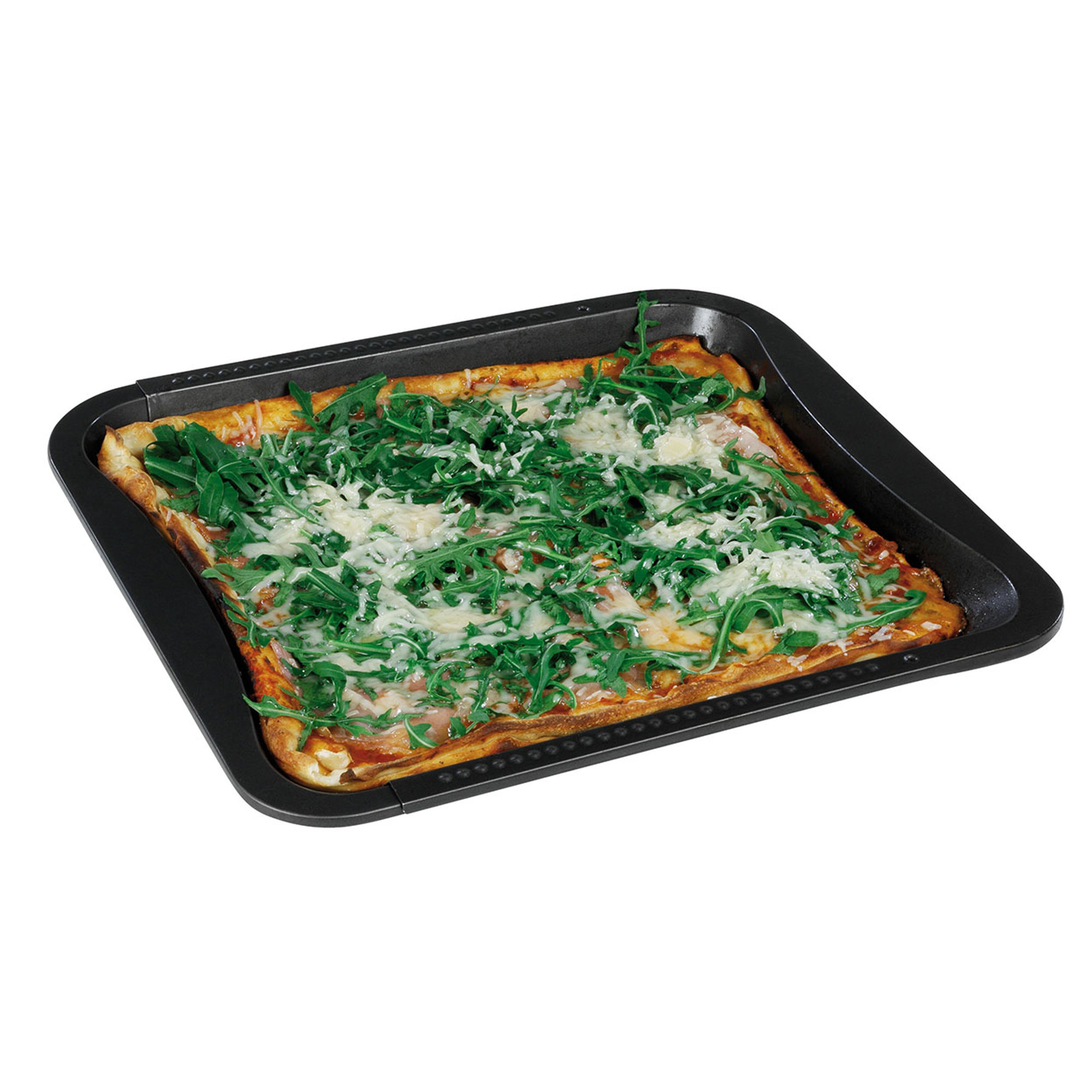 Teglia da forno in metallo, estensibile Zenker, 33x34-52, nero Fackelmann vista1