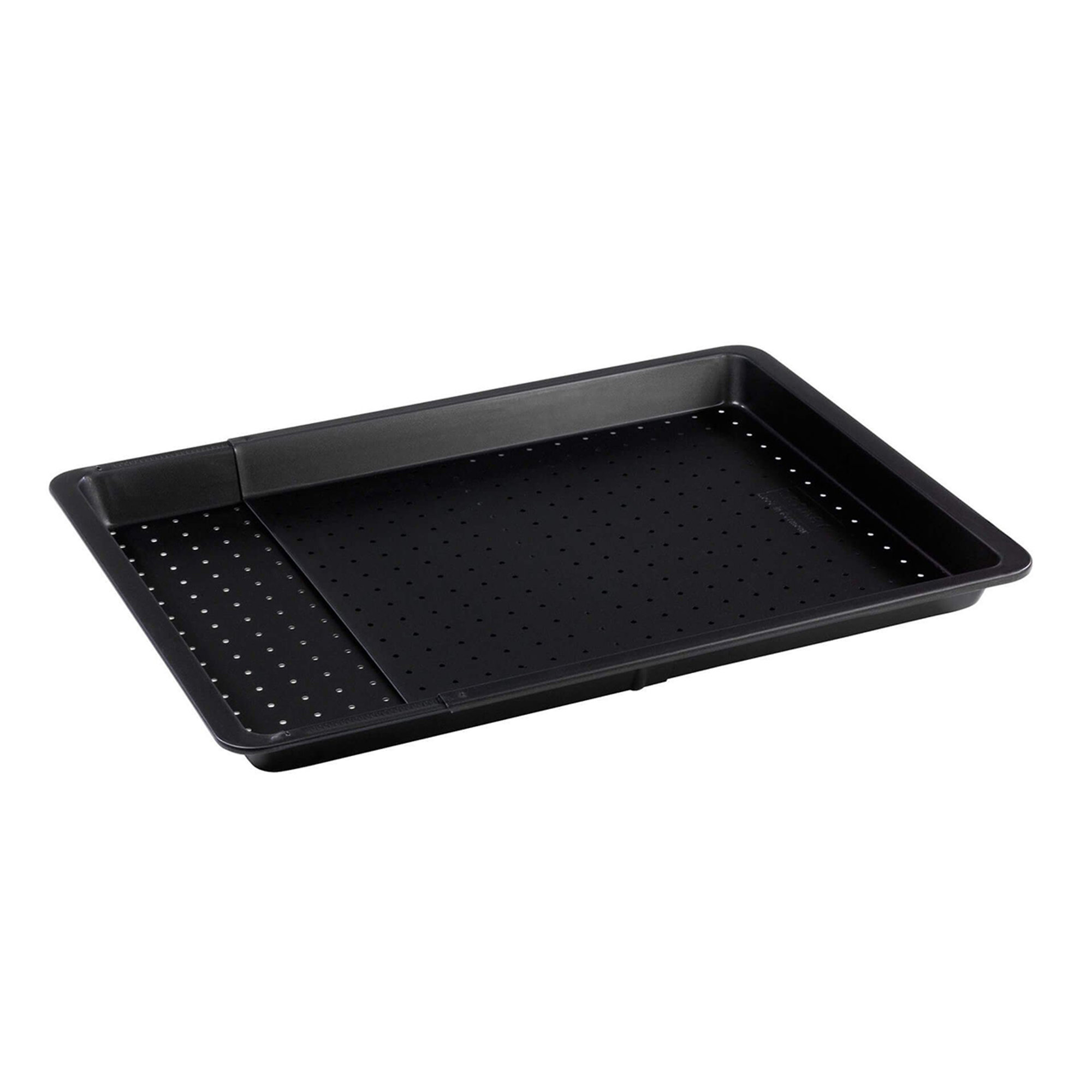 Teglia da forno estensibile forata Zenker 3,5x33,5x37-52, nera metallizzata Fackelmann vista1