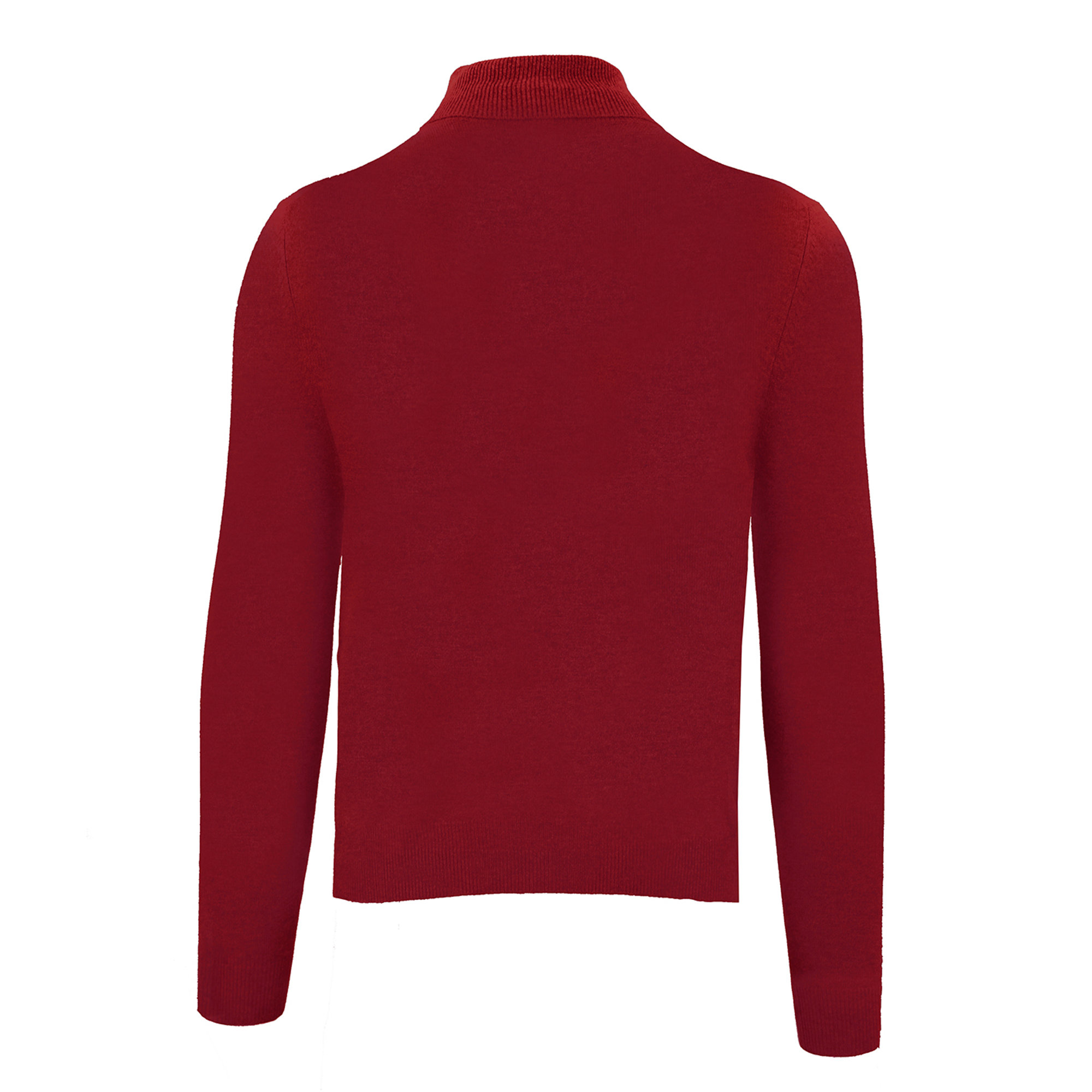Malo maglione a  mezzo collo colore mattone MALO OPTIMUM vista1