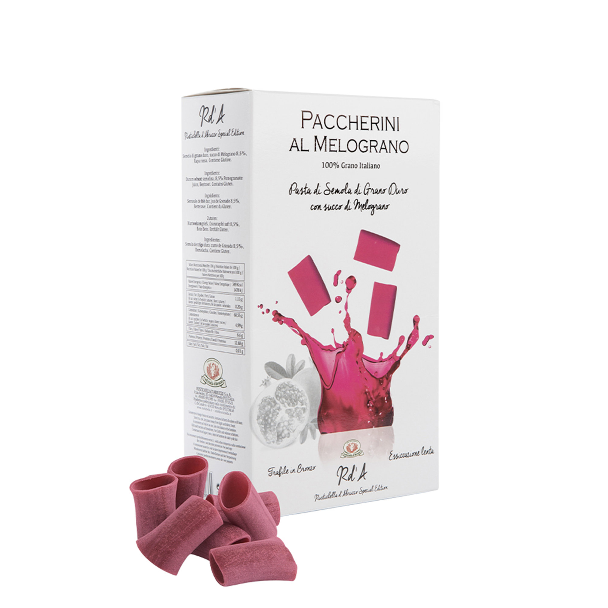 Mix 6 confezioni Paccherini alla frutta 250 gr: Kiwi, Melograno, Frutti di Bosco, Bergamotto, Fragola, Pesca e Albicocca Rustichella d'Abruzzo vista7