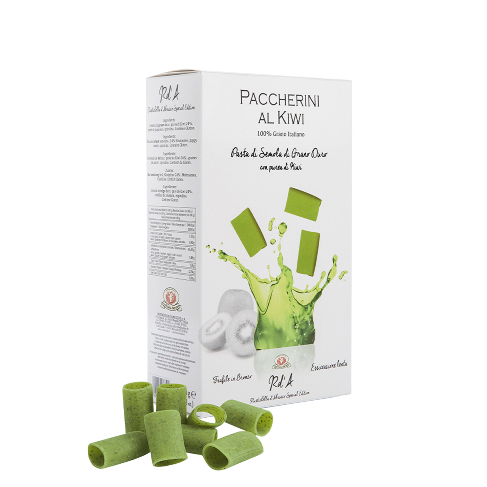 Mix 6 confezioni Paccherini alla frutta 250 gr: Kiwi, Melograno, Frutti di Bosco, Bergamotto, Fragola, Pesca e Albicocca Rustichella d'Abruzzo vista9