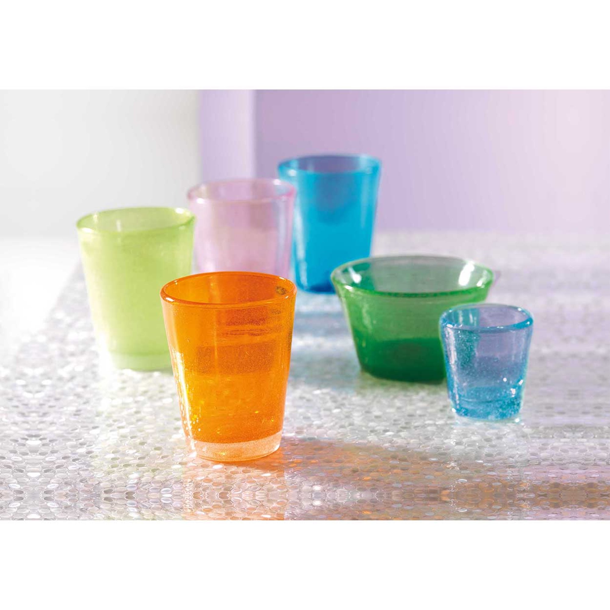 Set 6 bicchieri liquore Smarties, assortiti Onlylux vista1