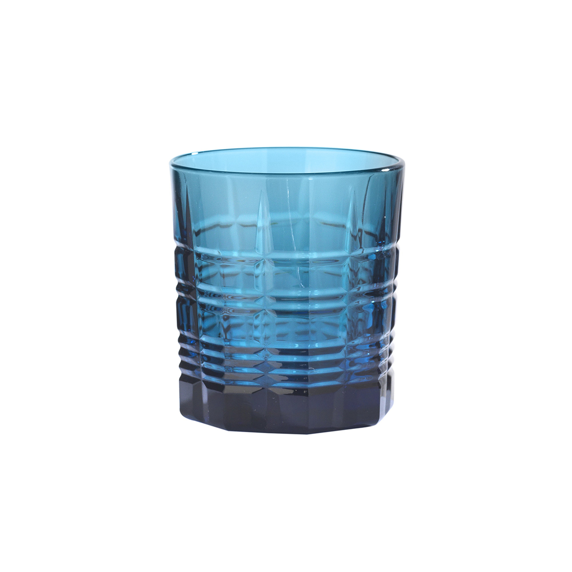 Set 6 bicchieri acqua Octagonal h.9.2, orion blu Onlylux vista0