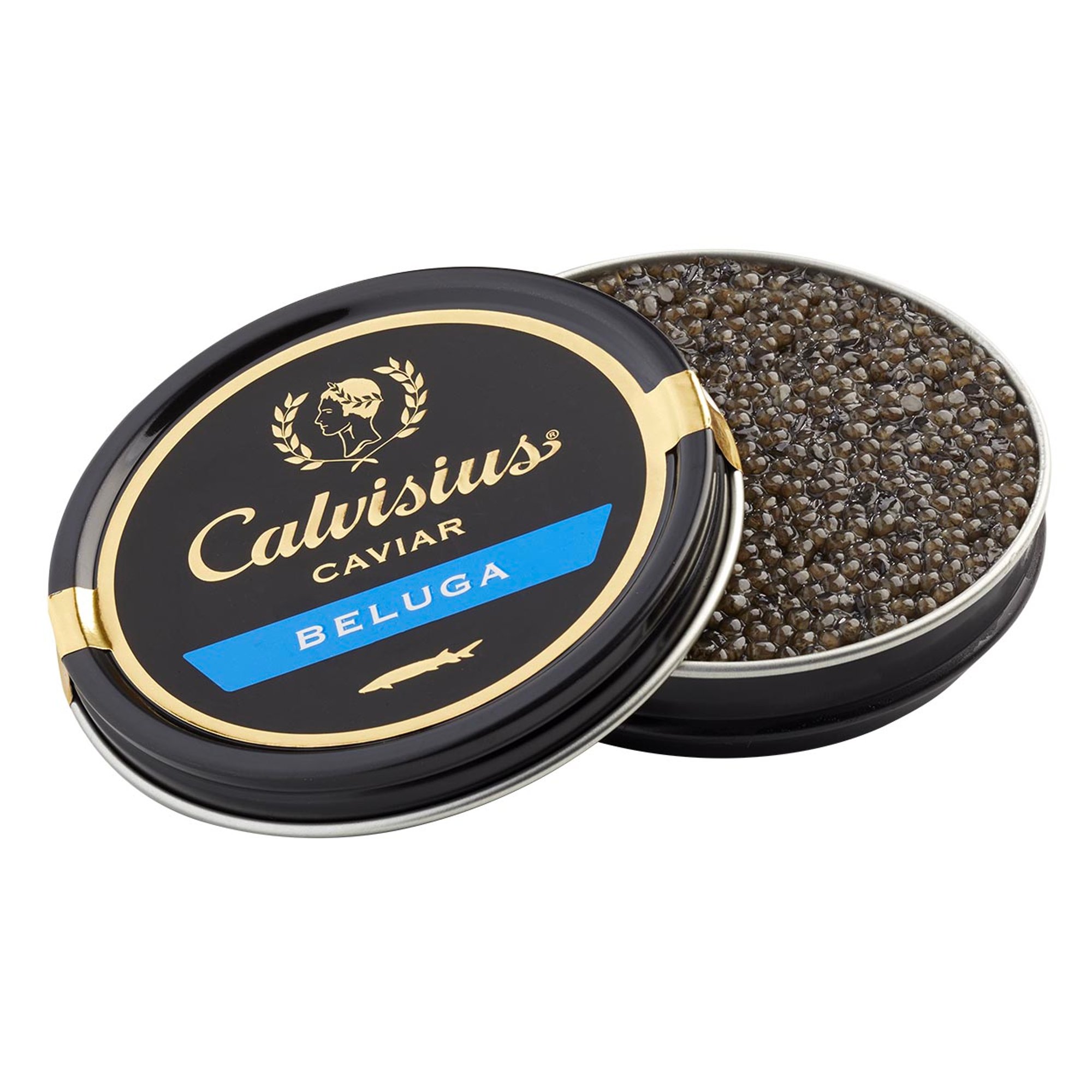 Latta 100 gr - "Beluga" Linea Calvisius con Original Tin Calvisius vista0