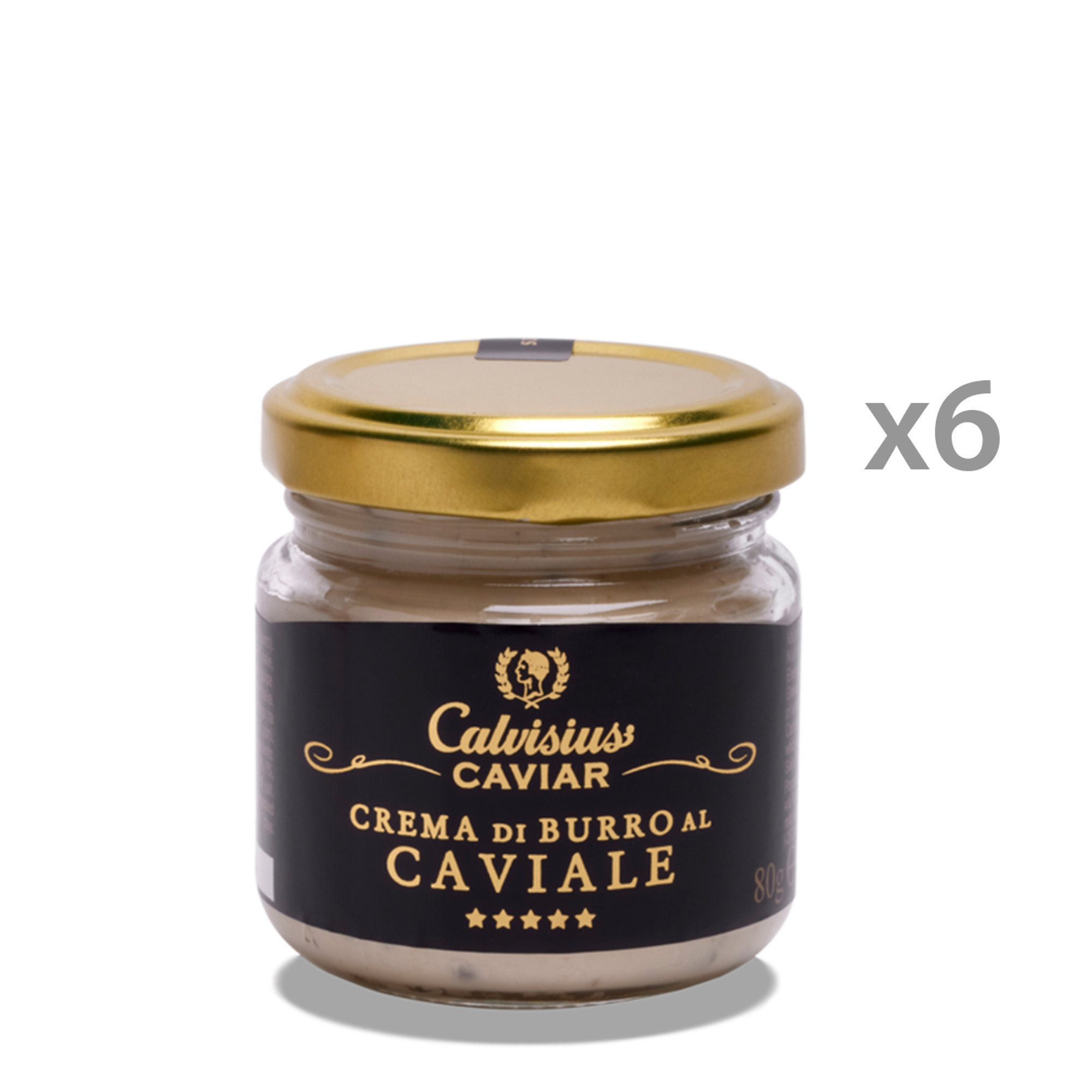 6 vasetti - Crema di burro al caviale 80 gr Calvisius vista0