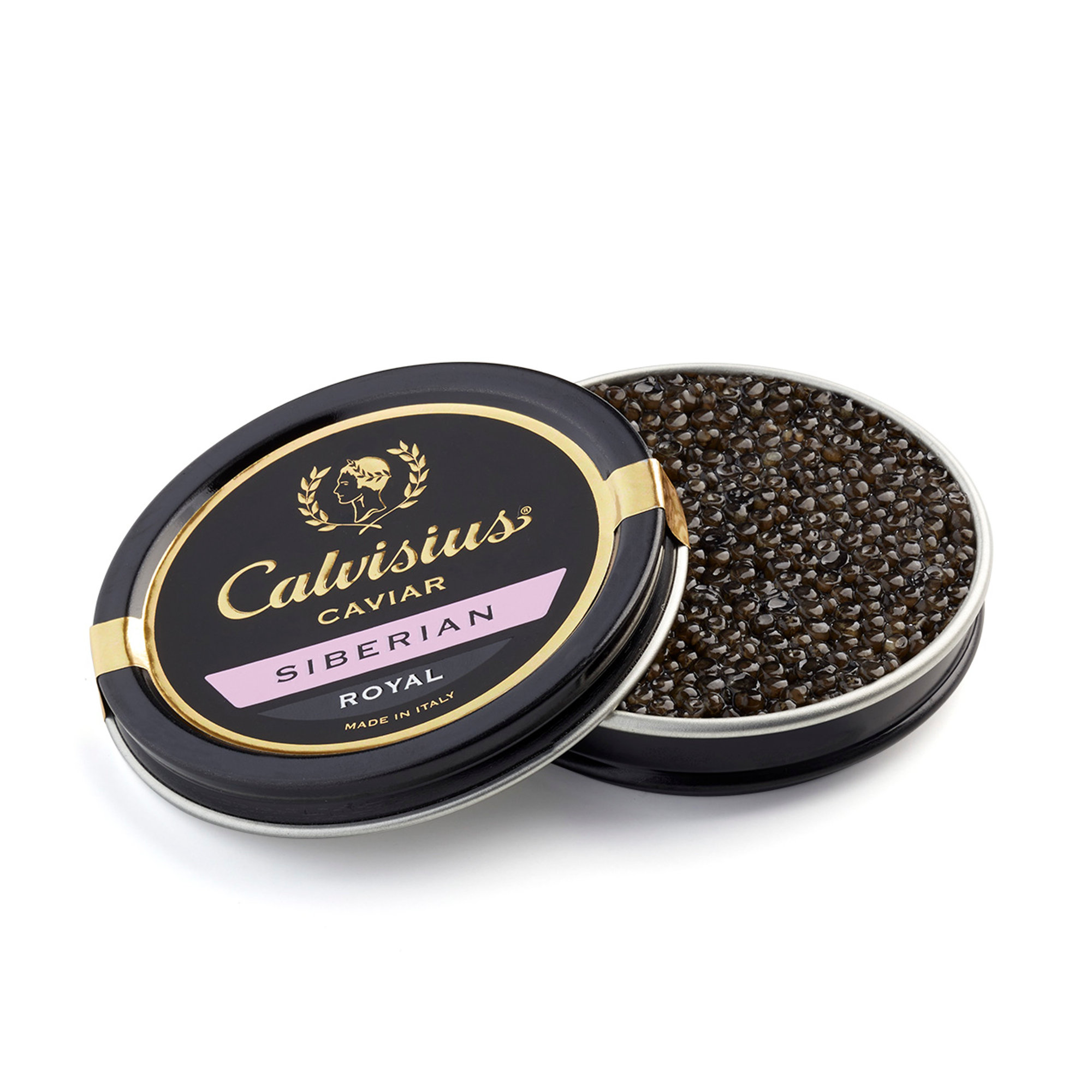 Confezione Magnetic 4 scomparti 10 gr con 4 cucchiani in madreperla:2 Tradition Royal - 2 Siberian Royal Calvisius vista2