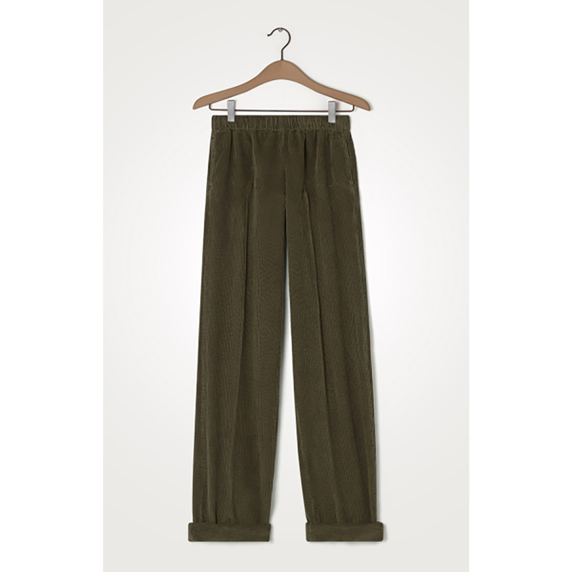 Pantaloni in velluto a coste taupe American Vintage vista0