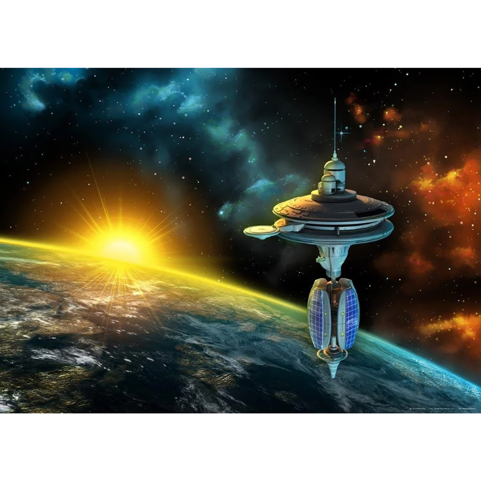Maxi decorazione murale per la cameretta Spazio North Star vista0