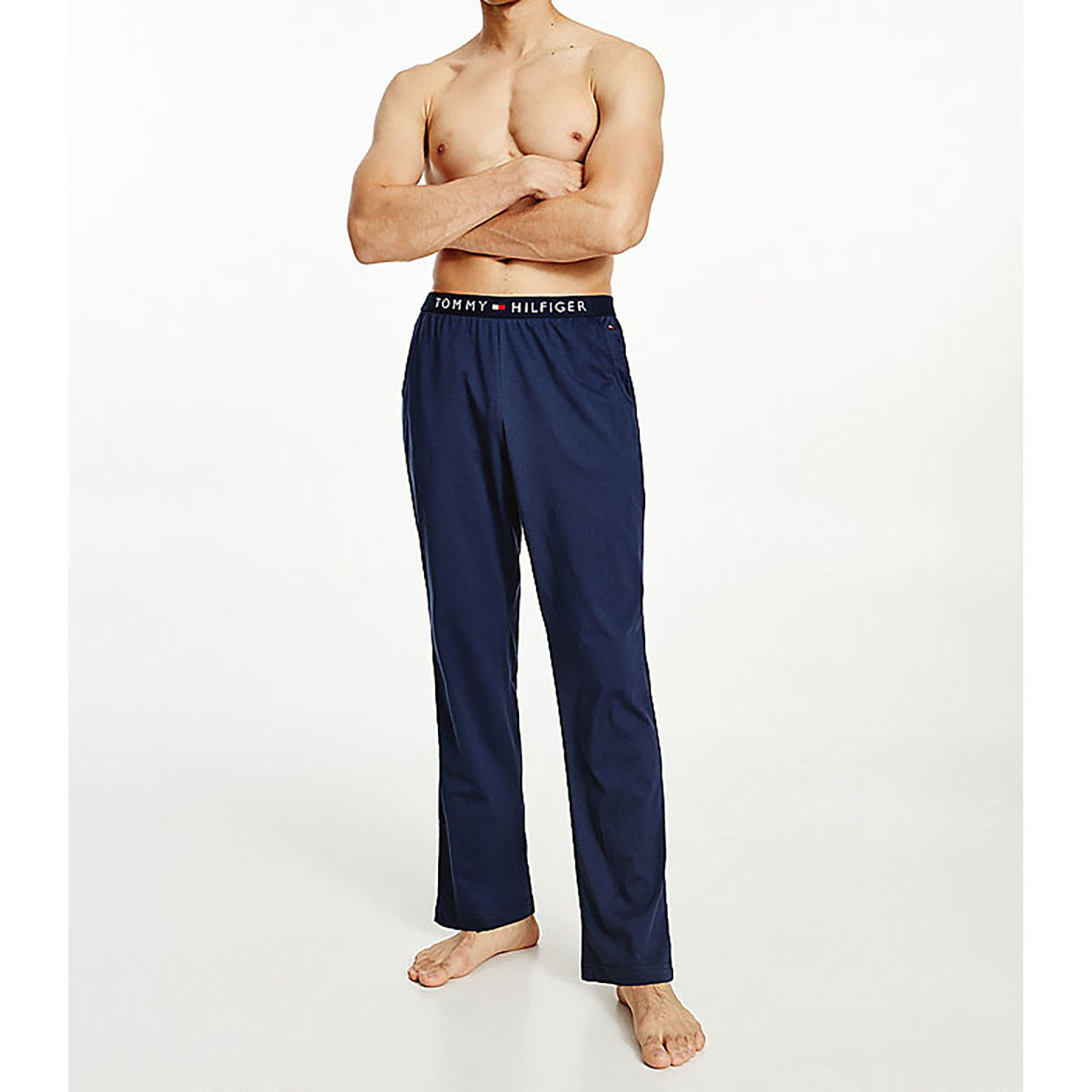 Tommy Hilfiger Pantaloni in Jersey blu Navy Tommy Hilfiger  vista3