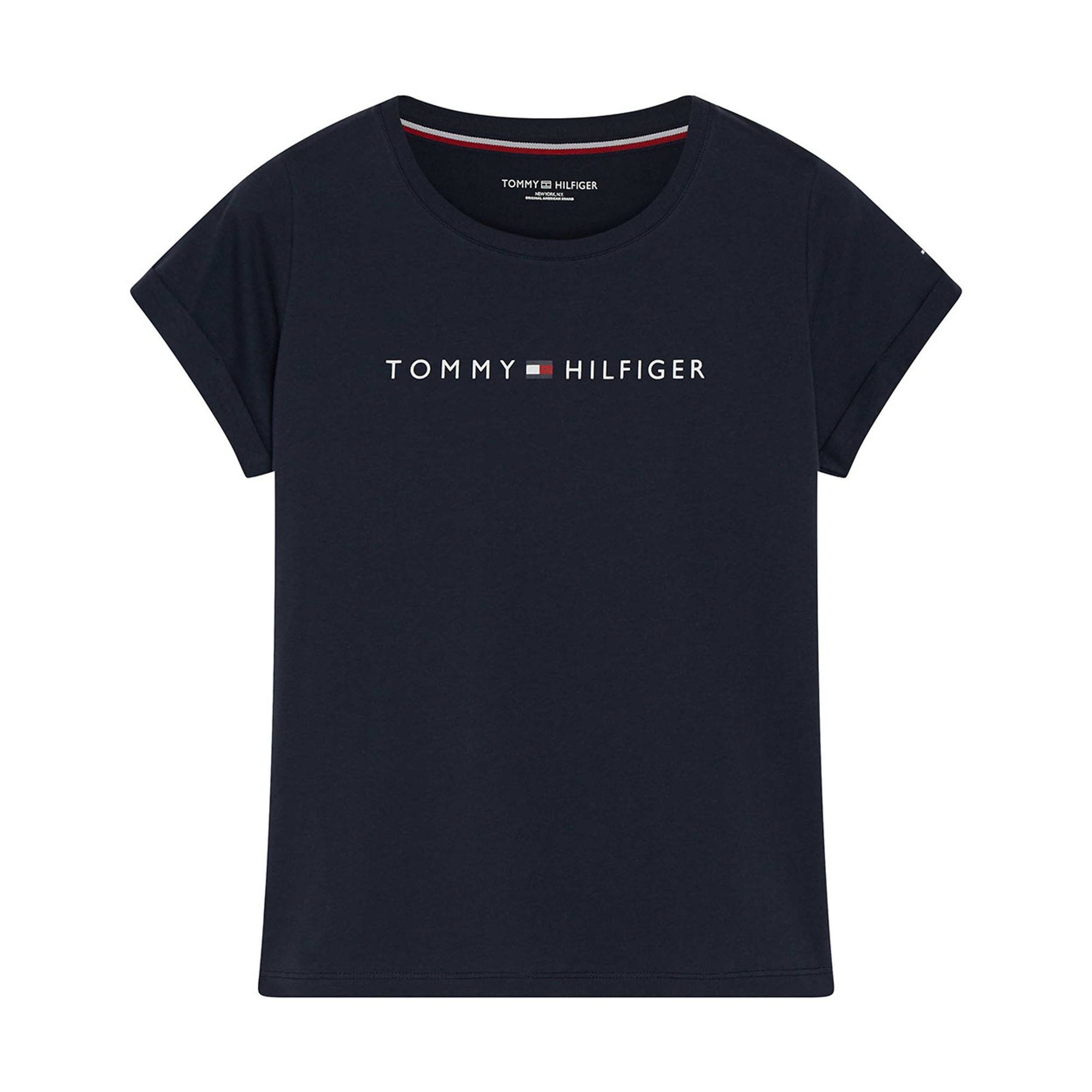 T-shirt Tommy Hilfiger logo blu navy Tommy Hilfiger  vista0