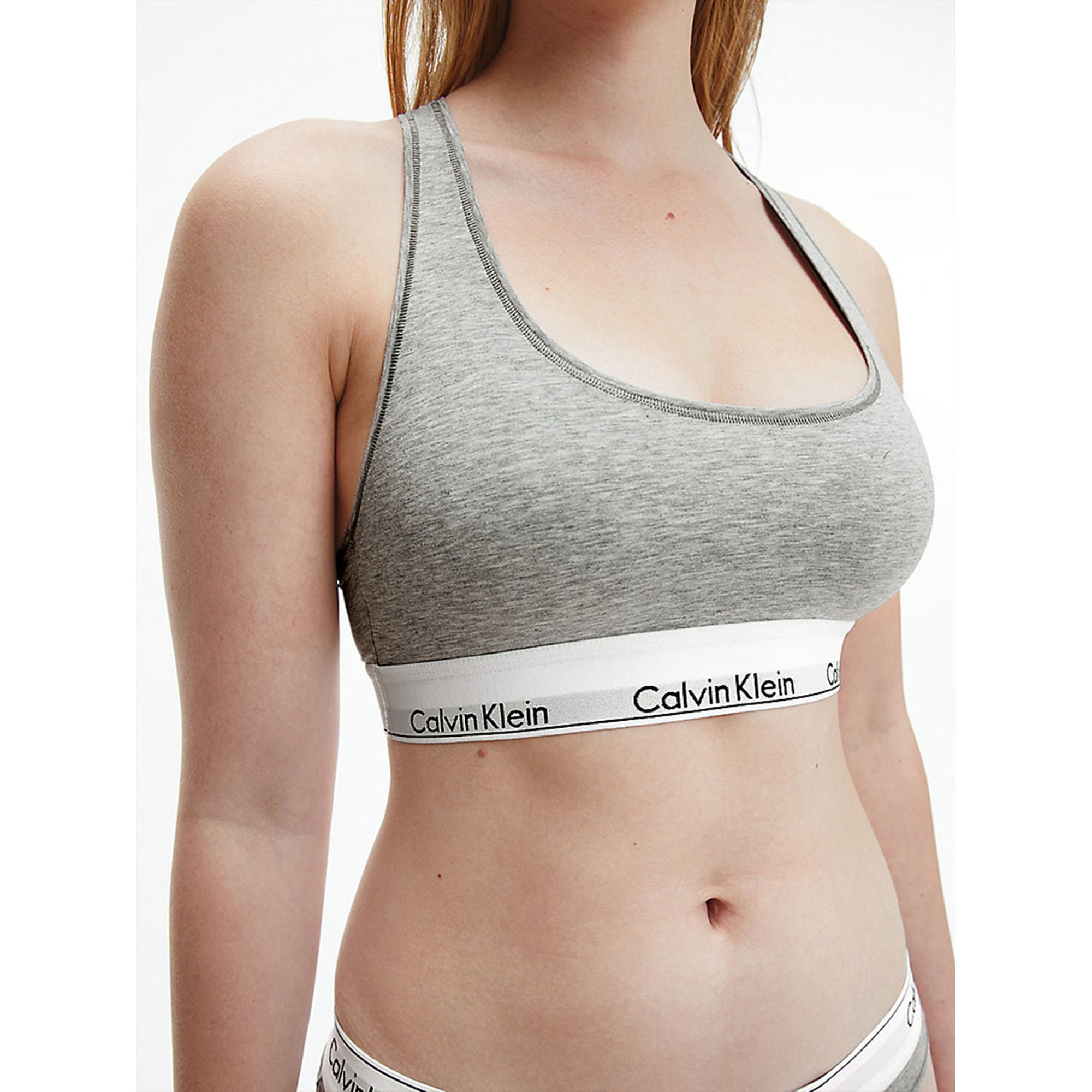 Calvin klein bralette grigio Calvin Klein vista5
