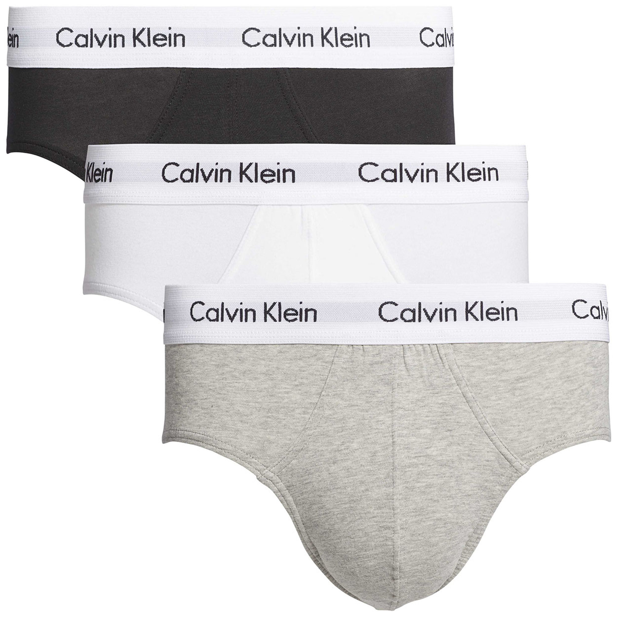 Calvin klein set 3 pezzi hip brief black white grigio Calvin Klein vista0