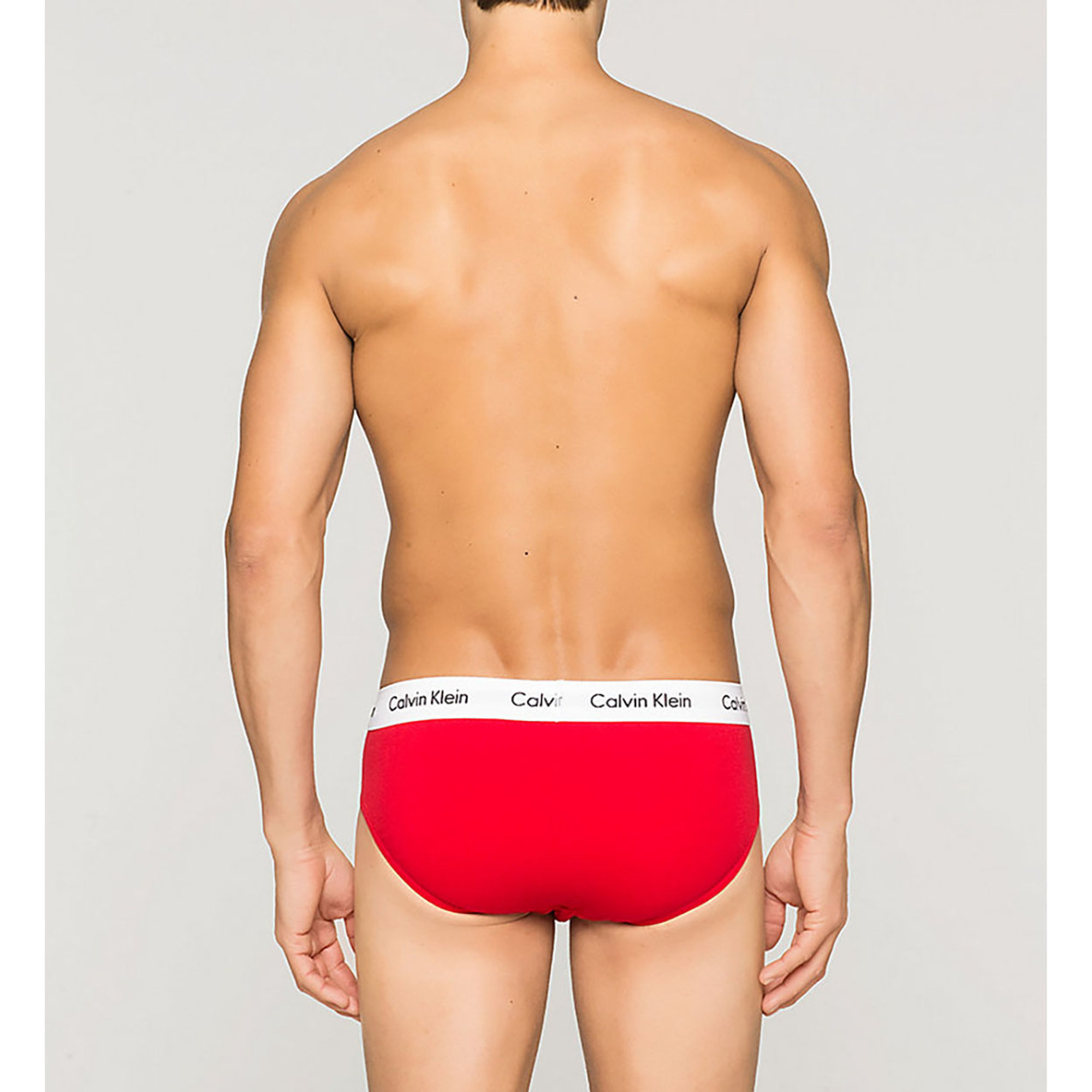 Calvin klein set 3 pezzi hip brief red white navy Calvin Klein vista1
