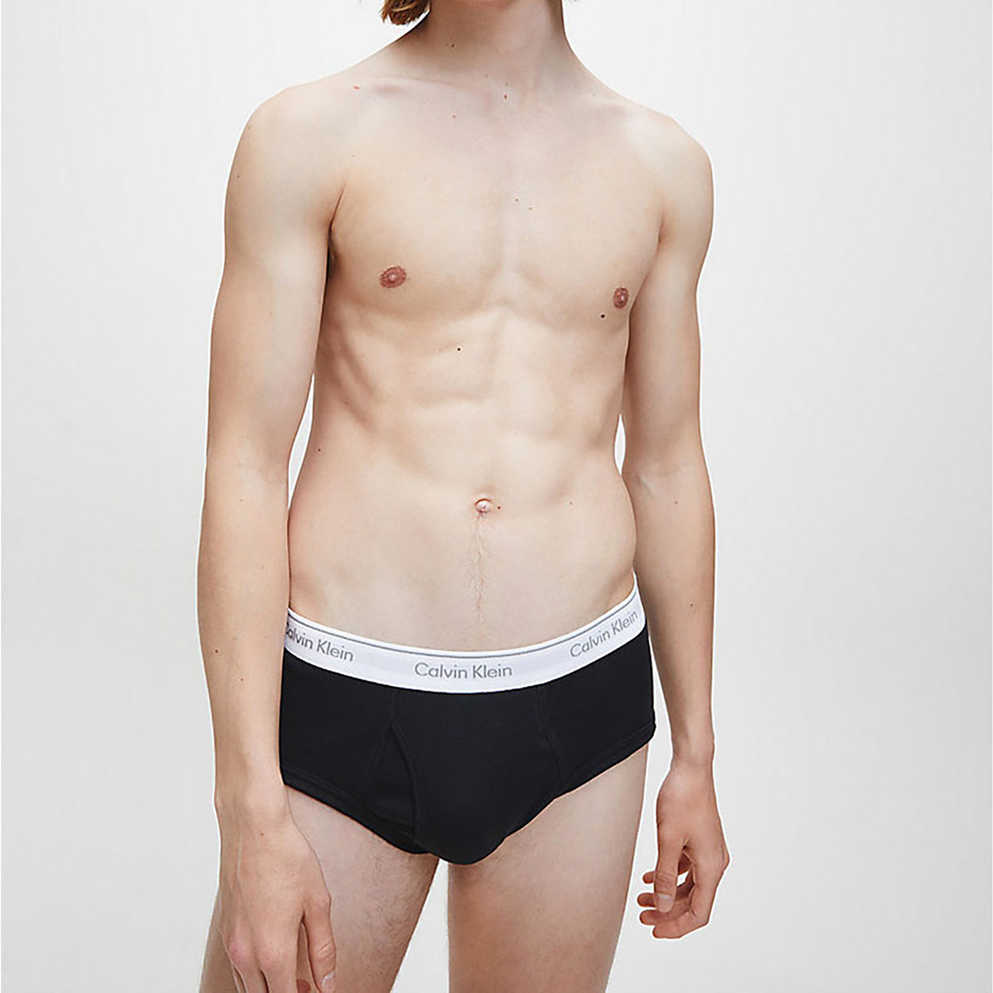 Calvin klein set 3 pezzi brief black white grigio Calvin Klein vista3