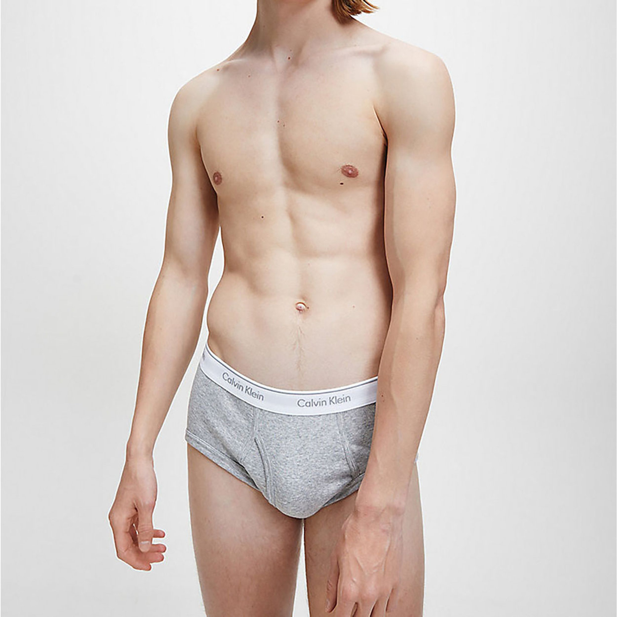 Calvin klein set 3 pezzi brief black white grigio Calvin Klein vista4