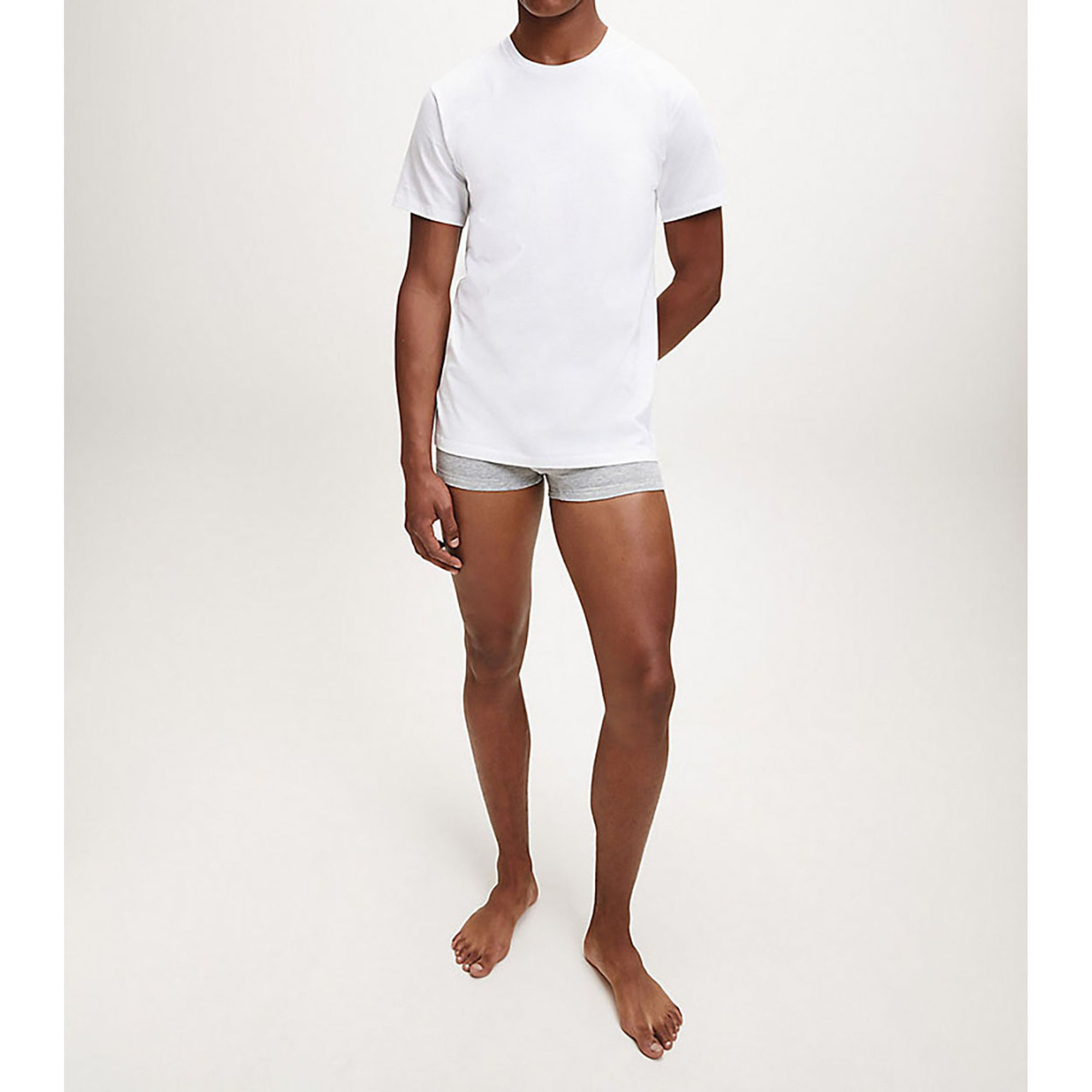 Calvin klein T-shirt girocollo set 3 pezzi black white grigio Calvin Klein vista3