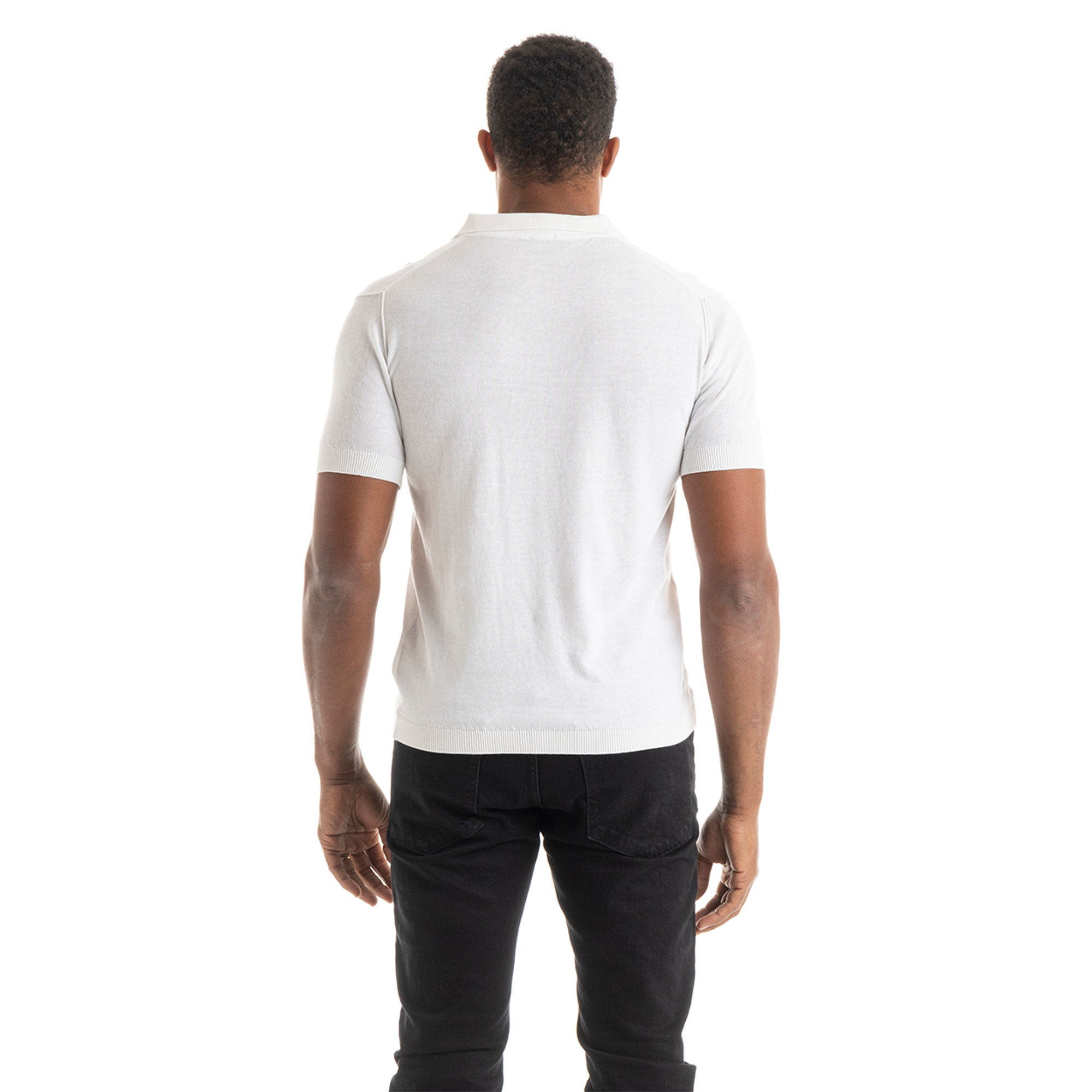 Maglia a polo bianca Blauer vista3