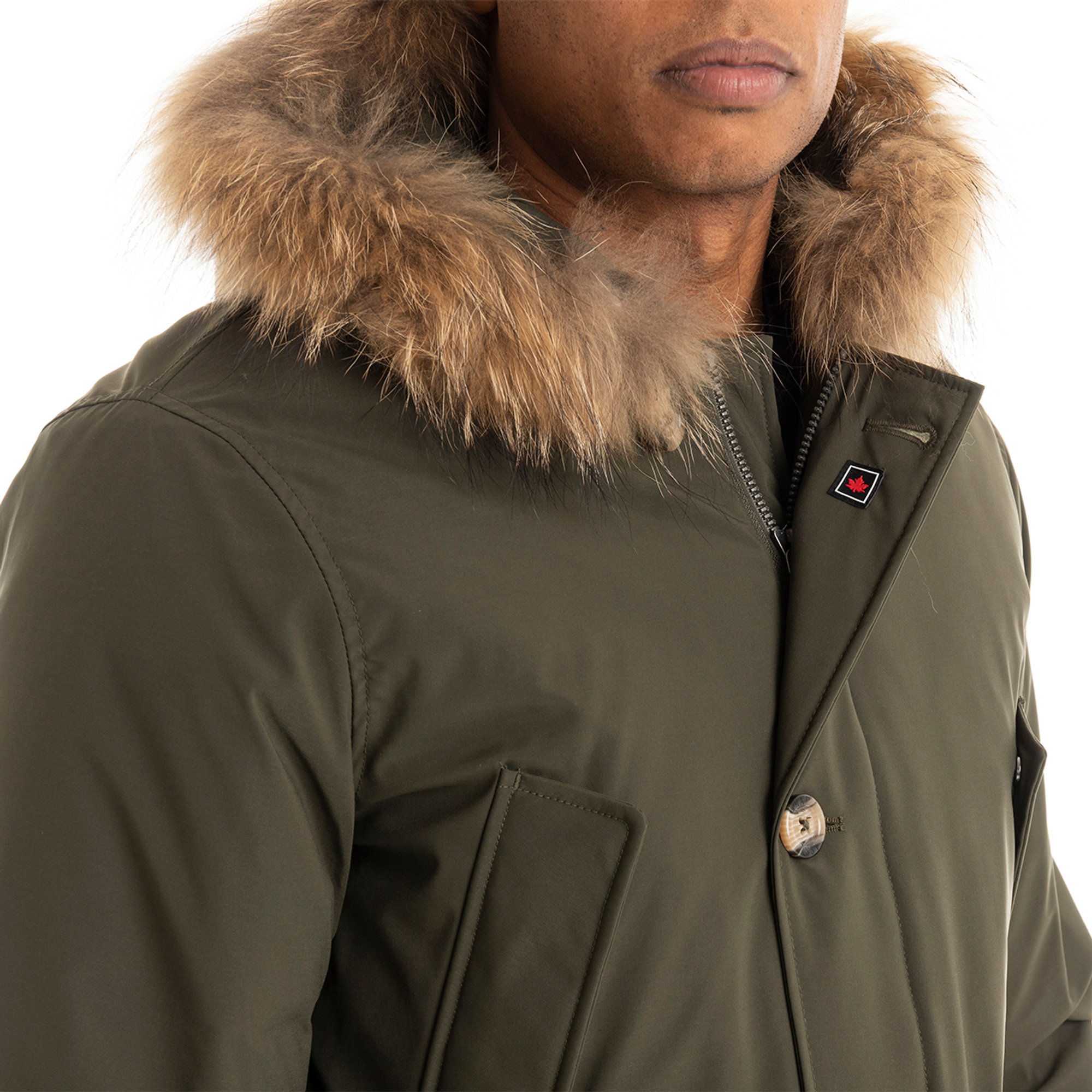 Giacca Manitoba Tech verde militare Canadian vista1