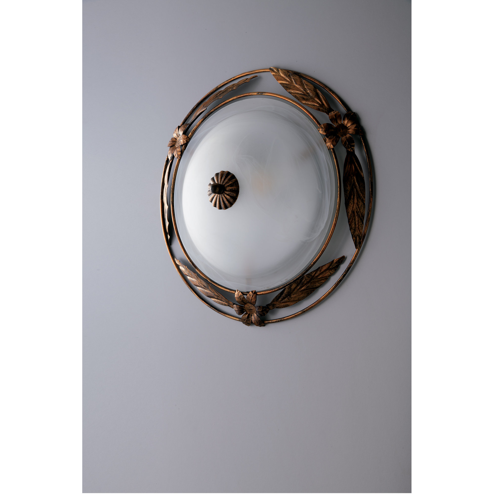 Plafoniera Riccio Bianca 2xe27 Luce Ambiente e Design vista2