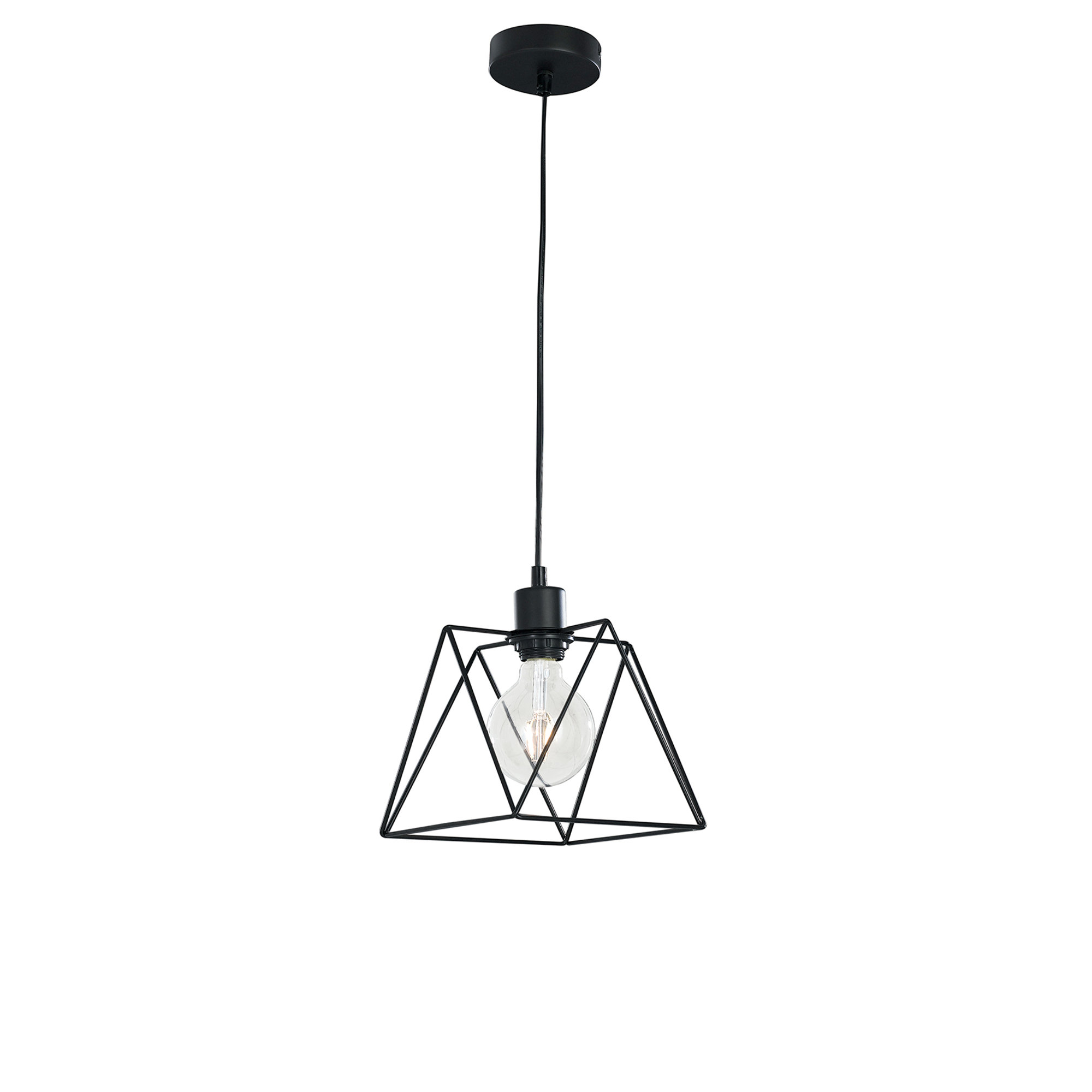 Sospensione Santana Nero 1xe27 Luce Ambiente e Design vista0